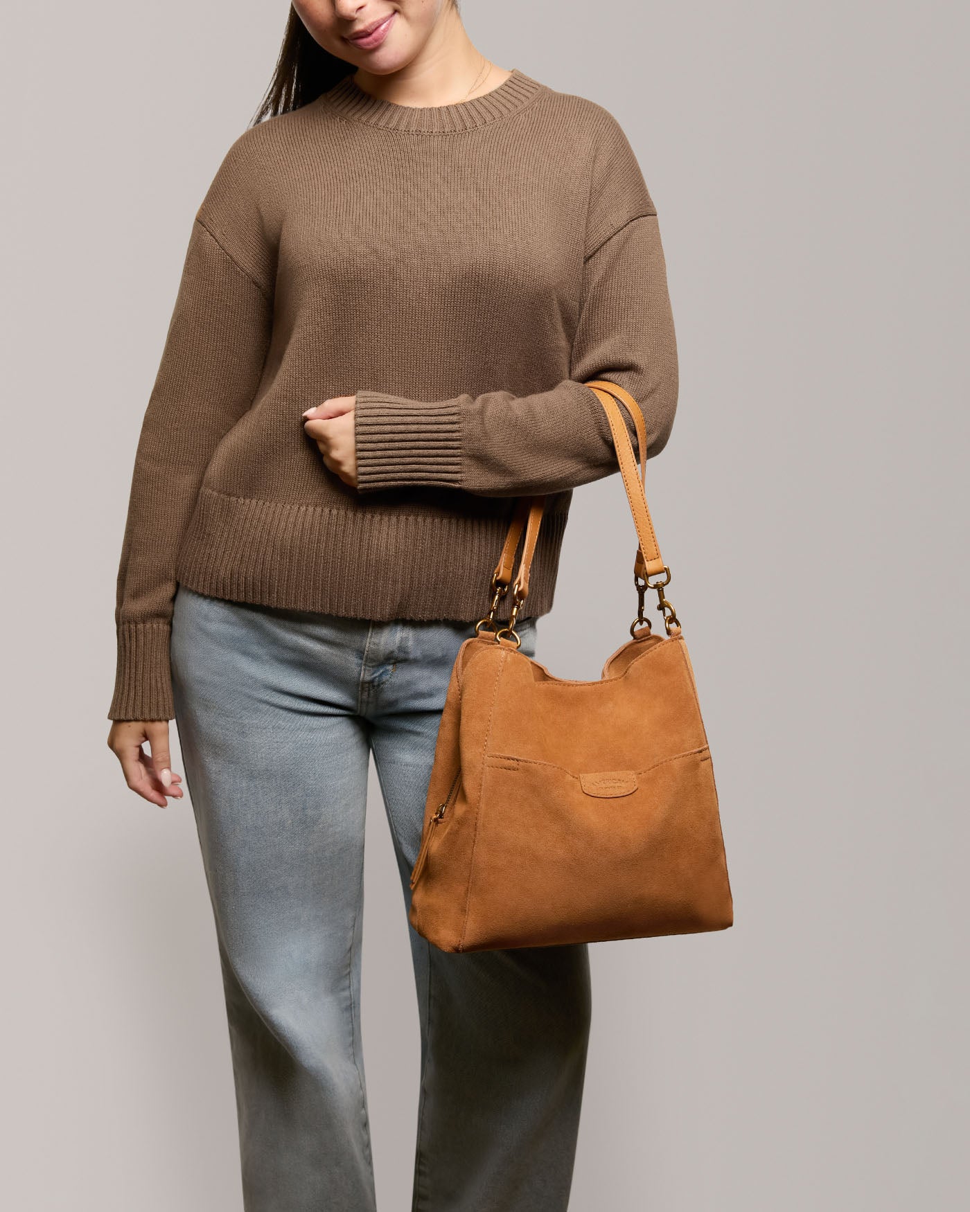 cafe latte suede