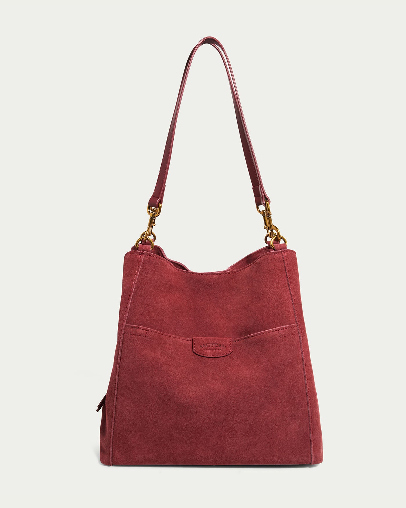dark cherry suede