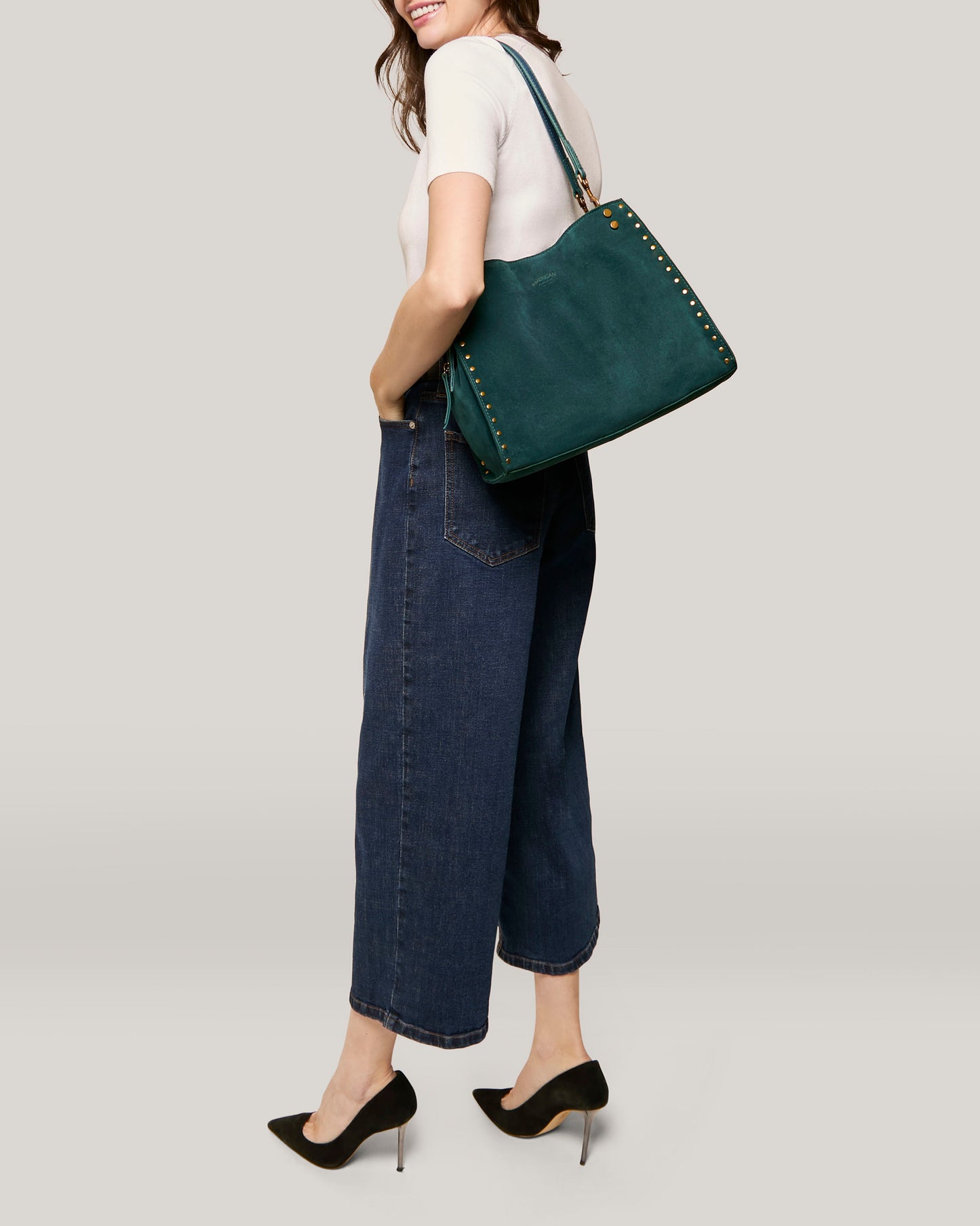 Dark Teal Suede