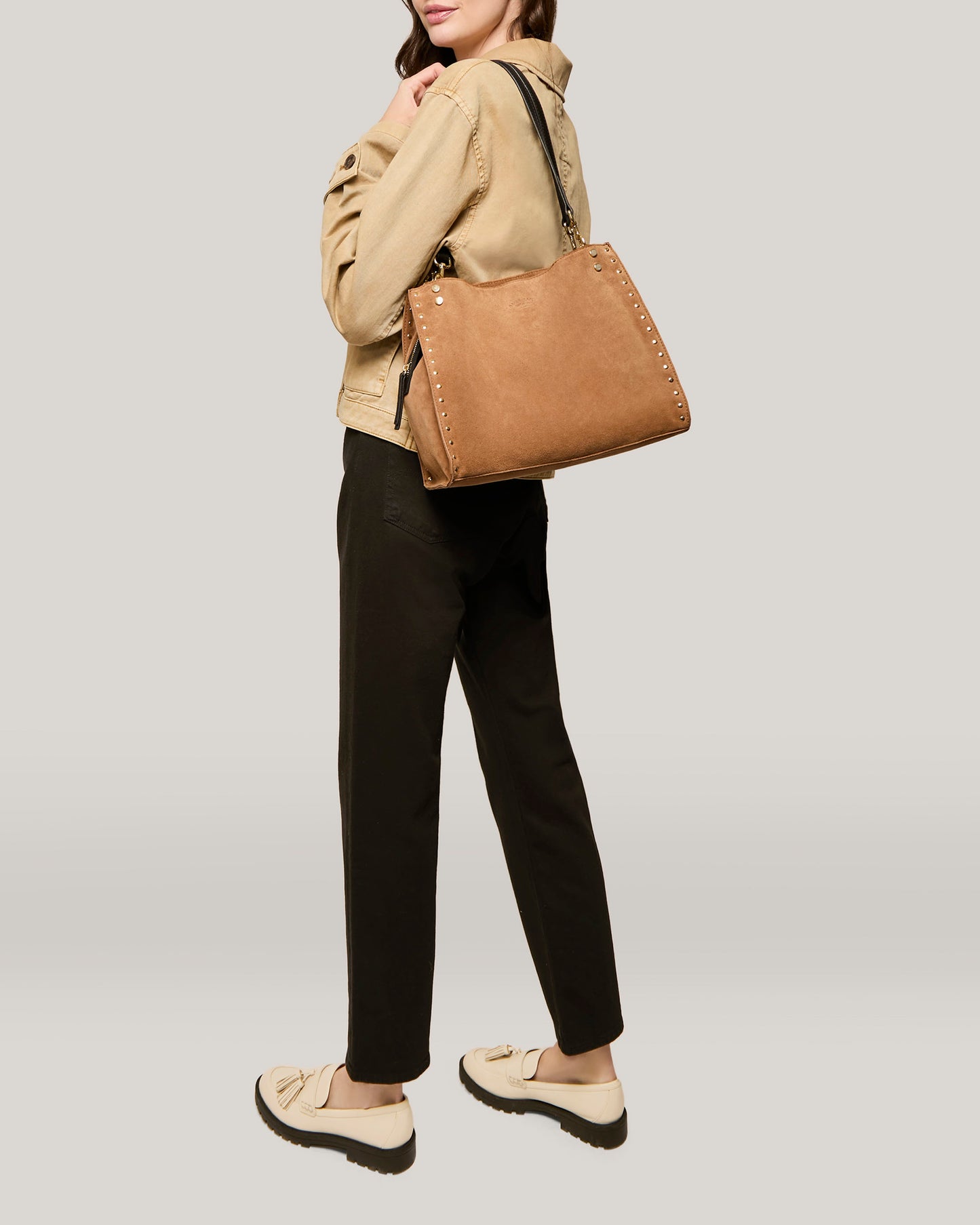Nutmeg Black Suede
