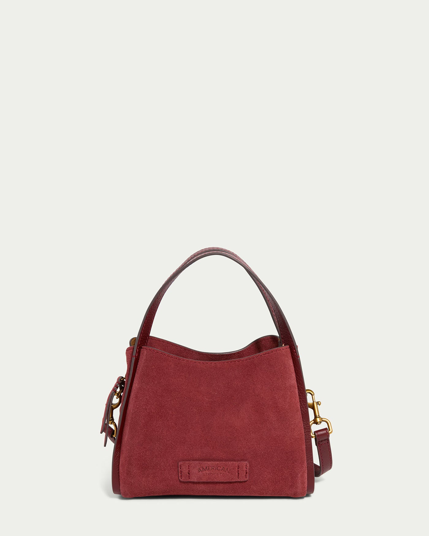 dark cherry suede