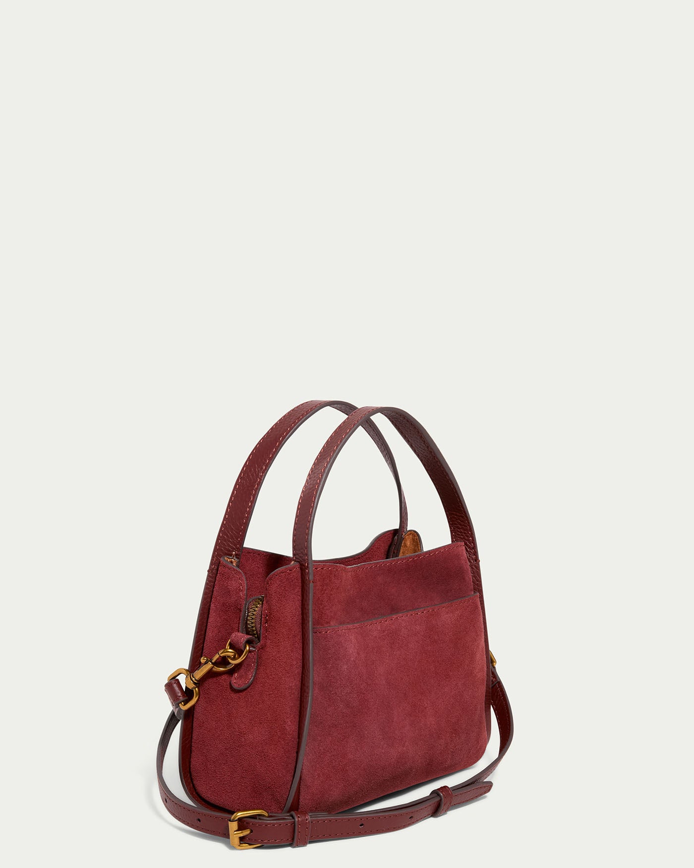 dark cherry suede