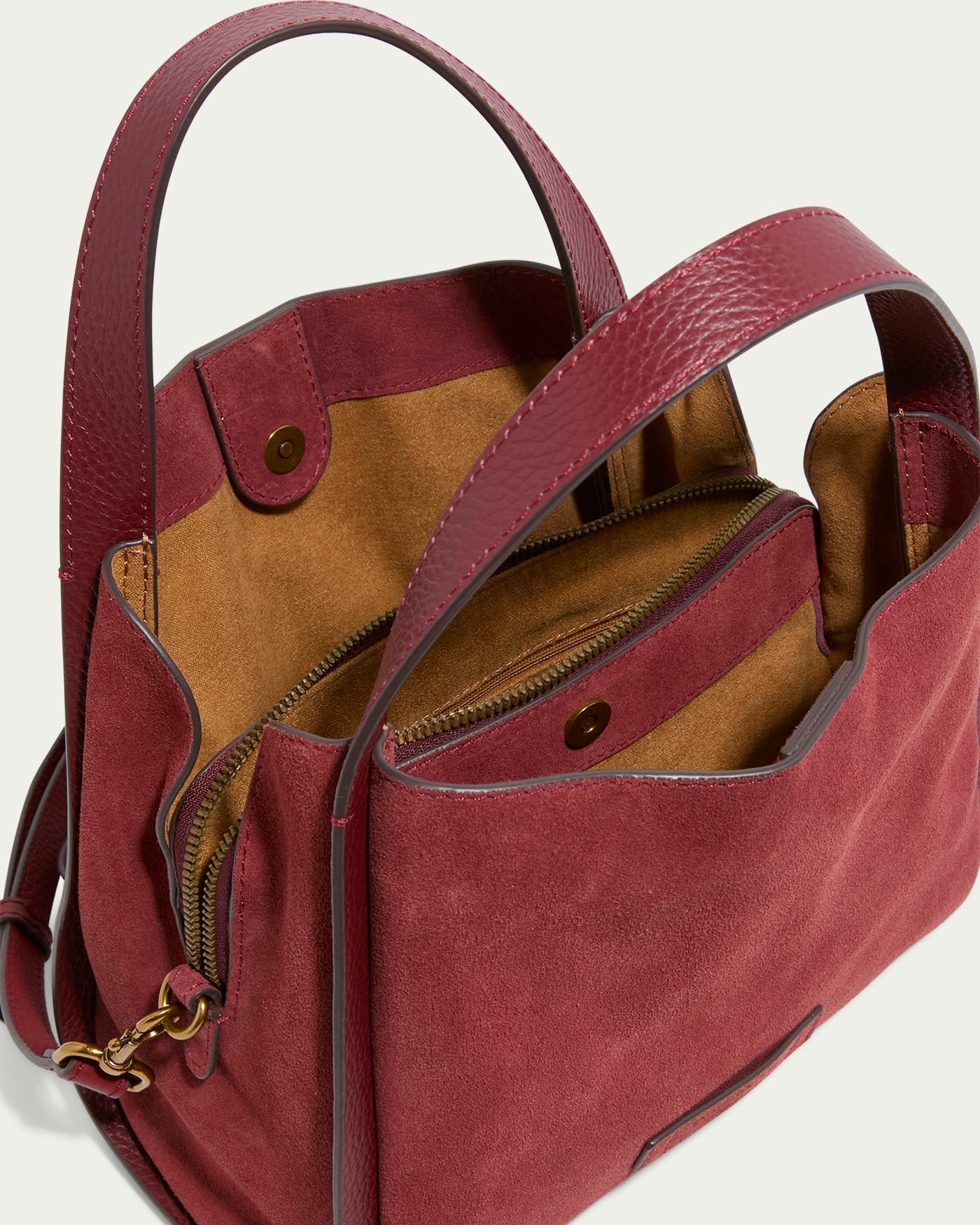 dark cherry suede
