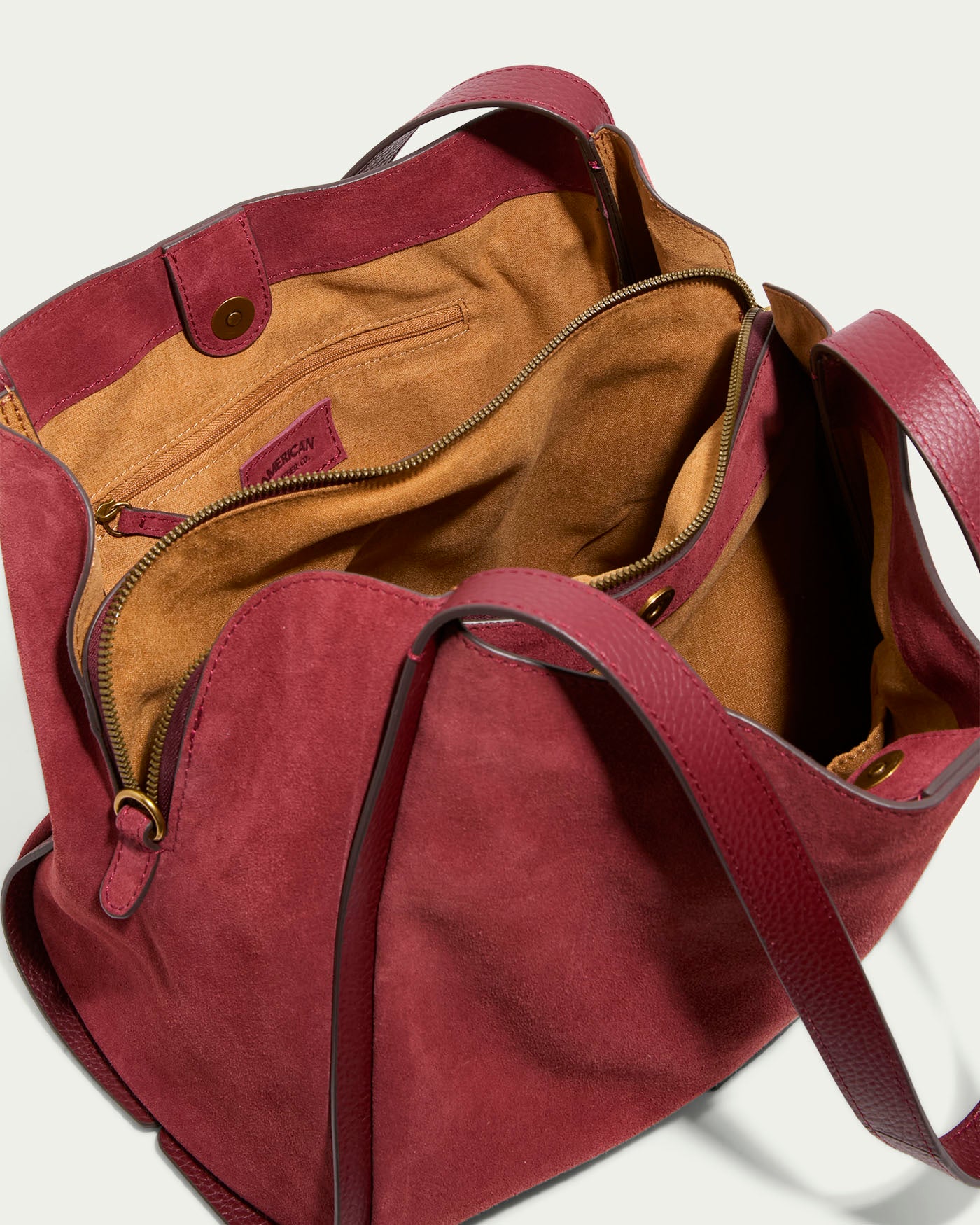 dark cherry suede