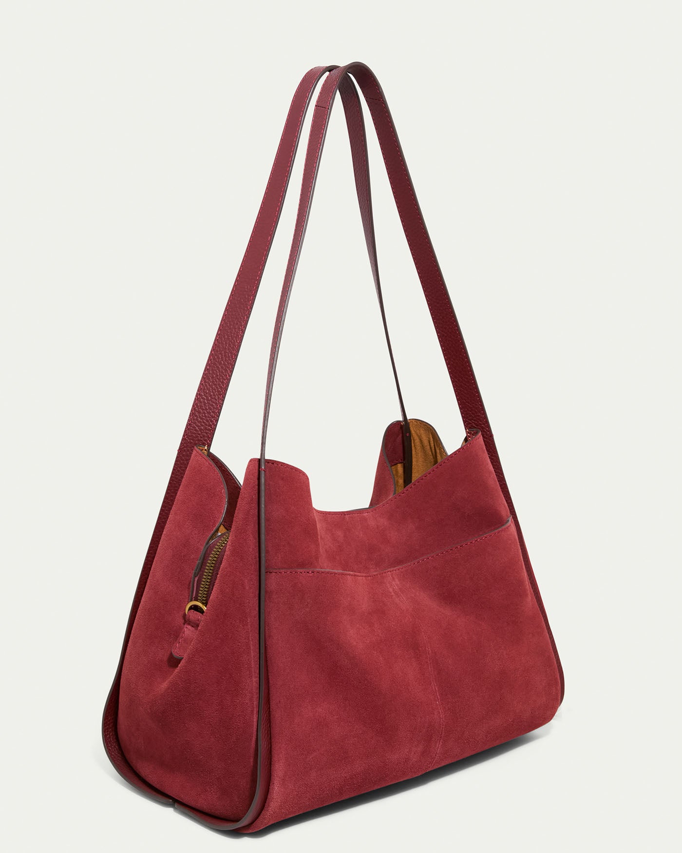 dark cherry suede