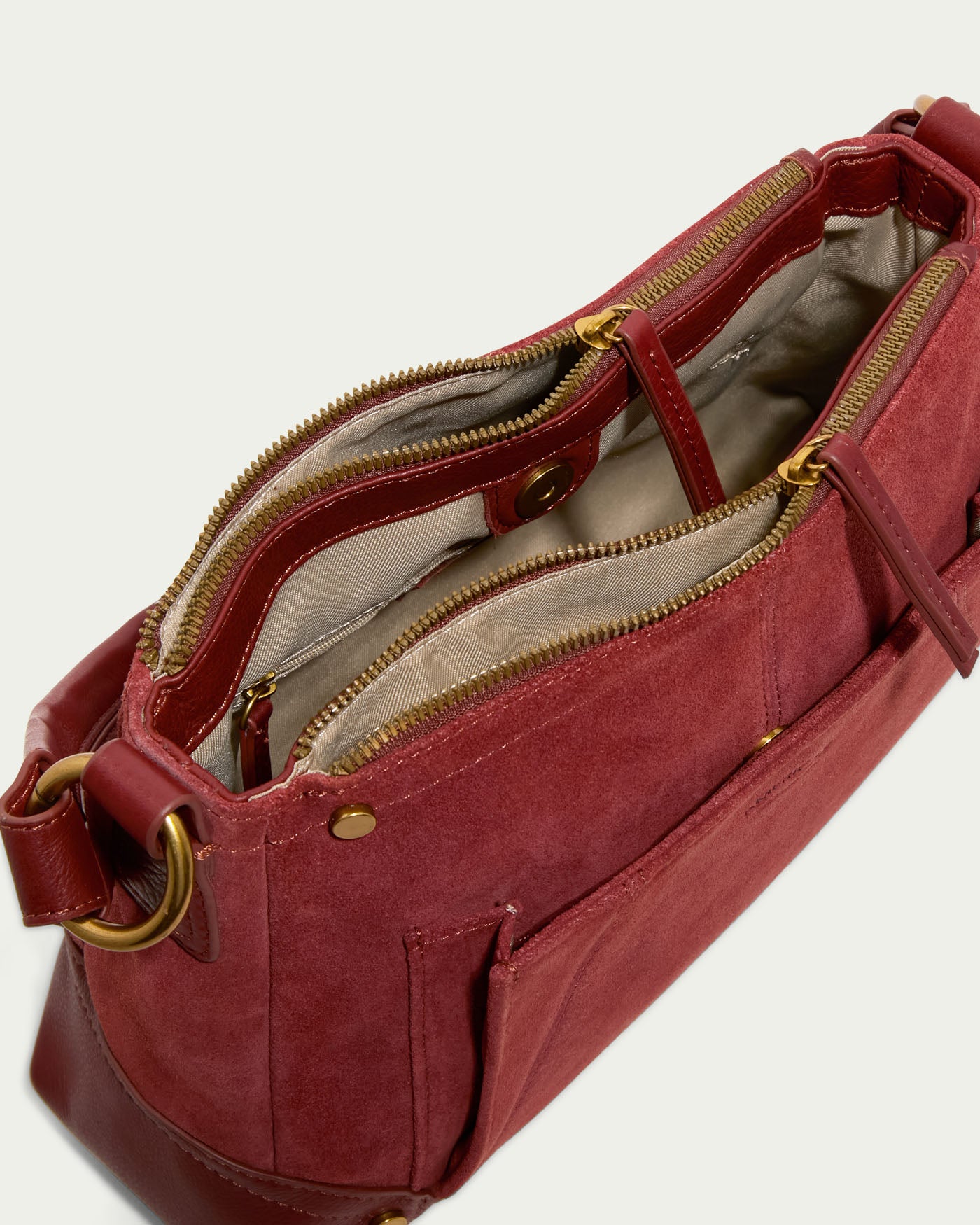 dark cherry suede