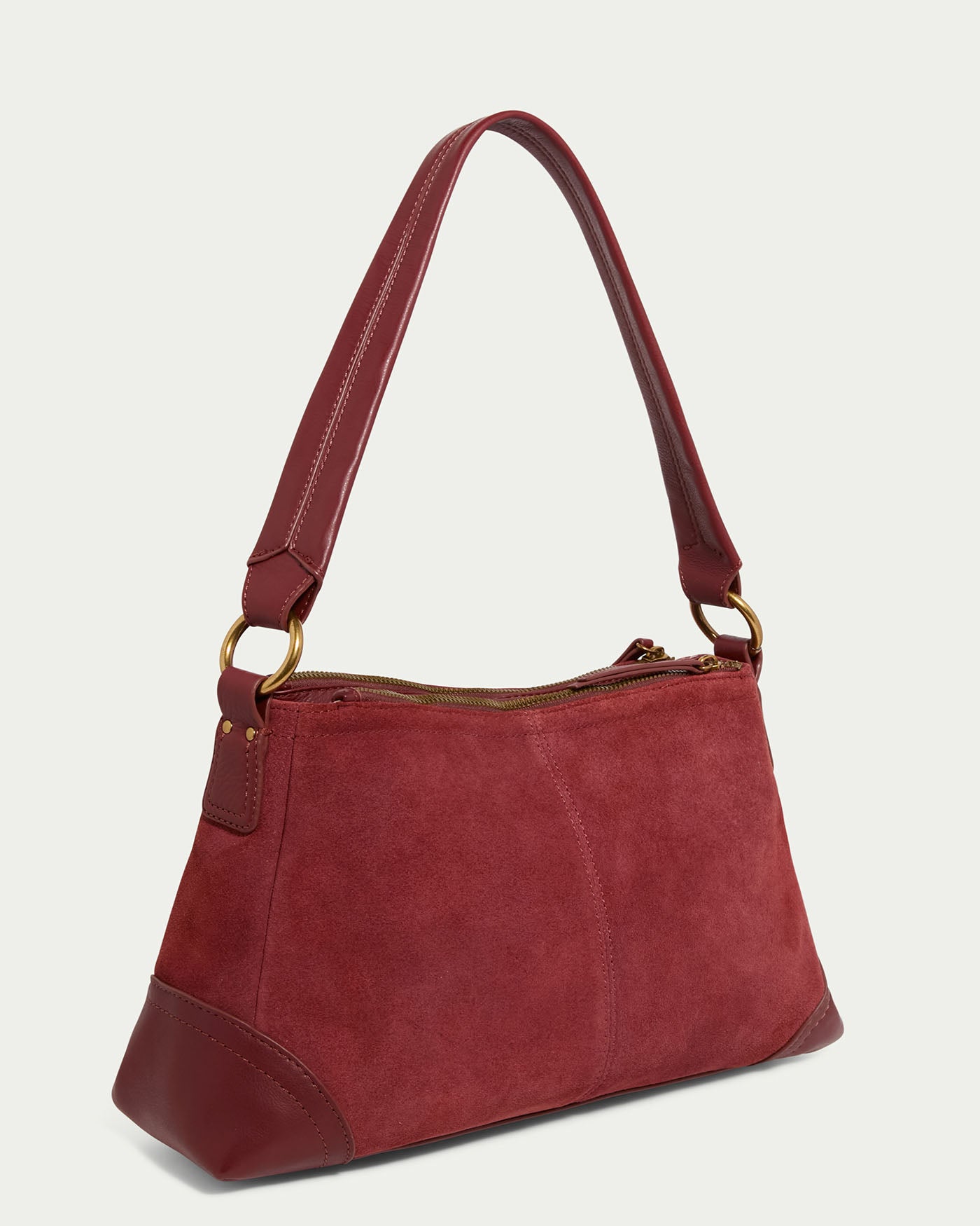 dark cherry suede