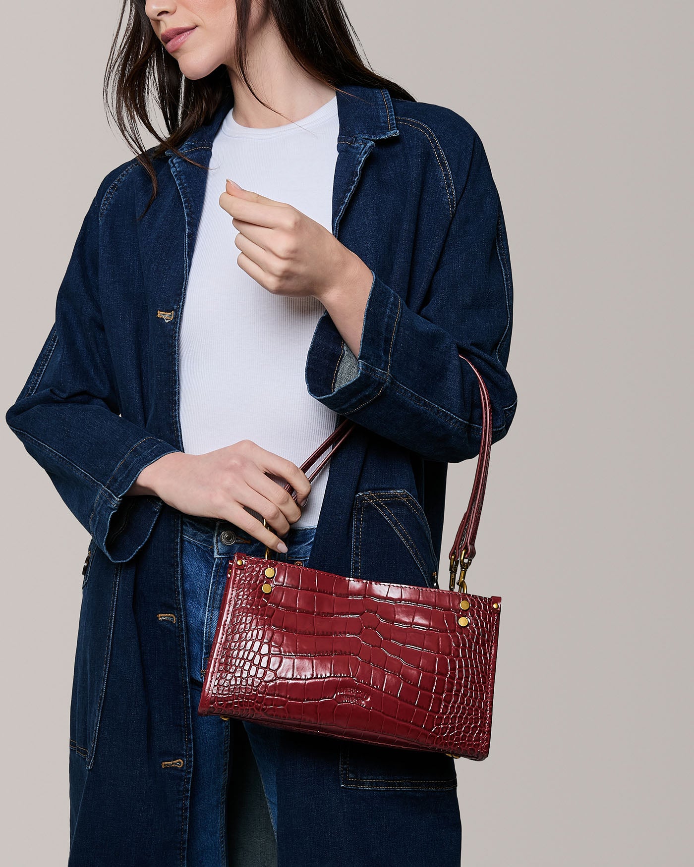 dark cherry italian croco