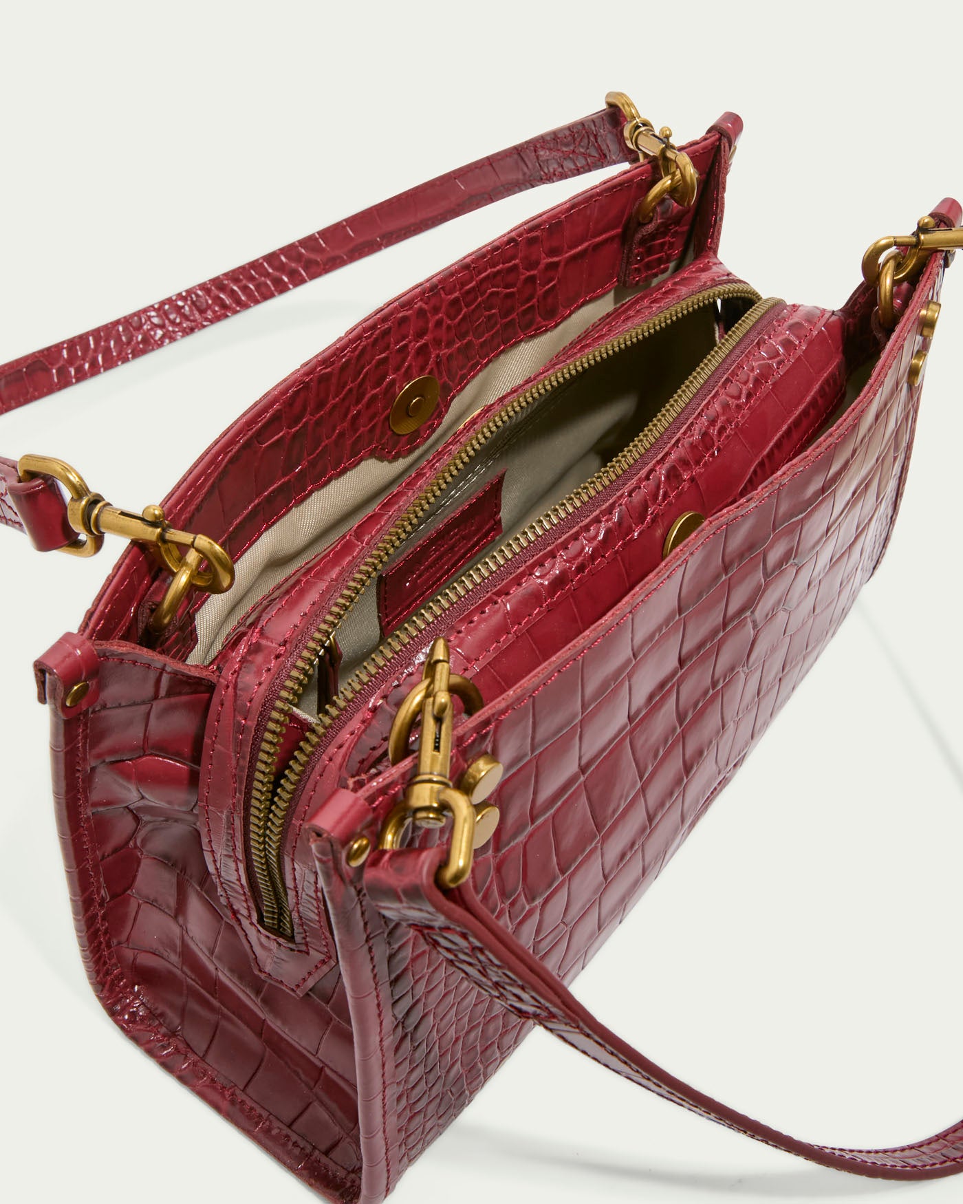 dark cherry italian croco