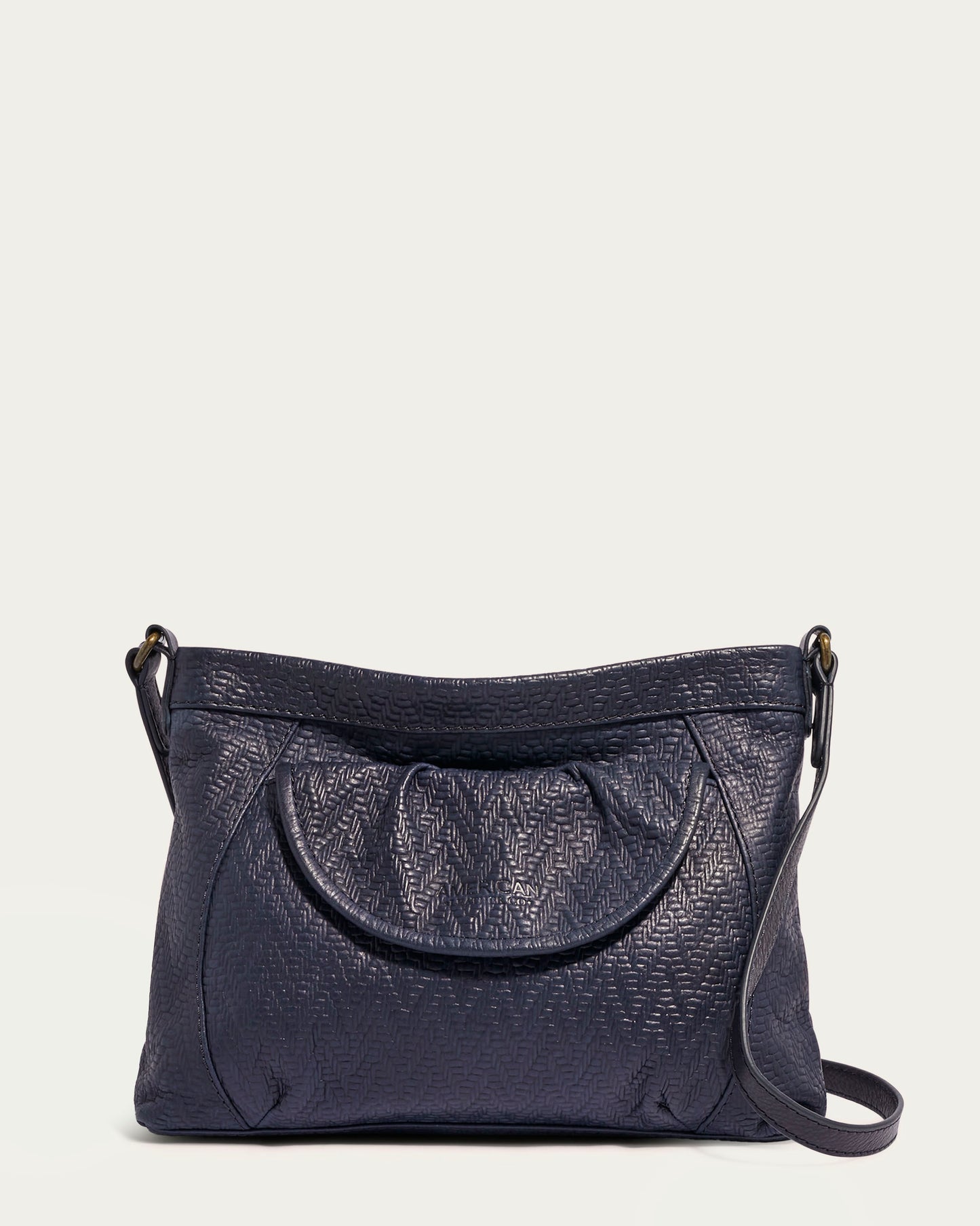 Navy Weave Embossed