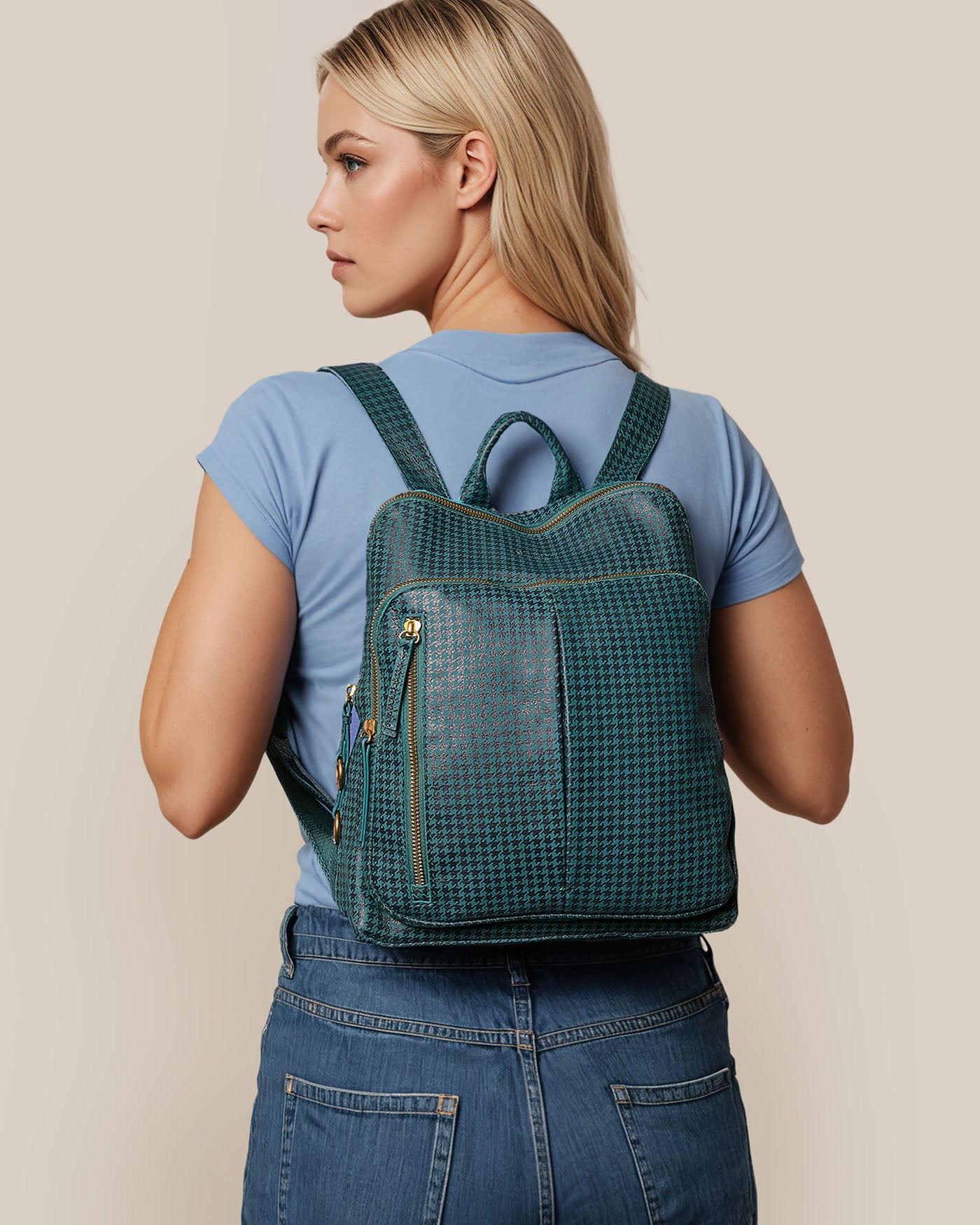 teal check