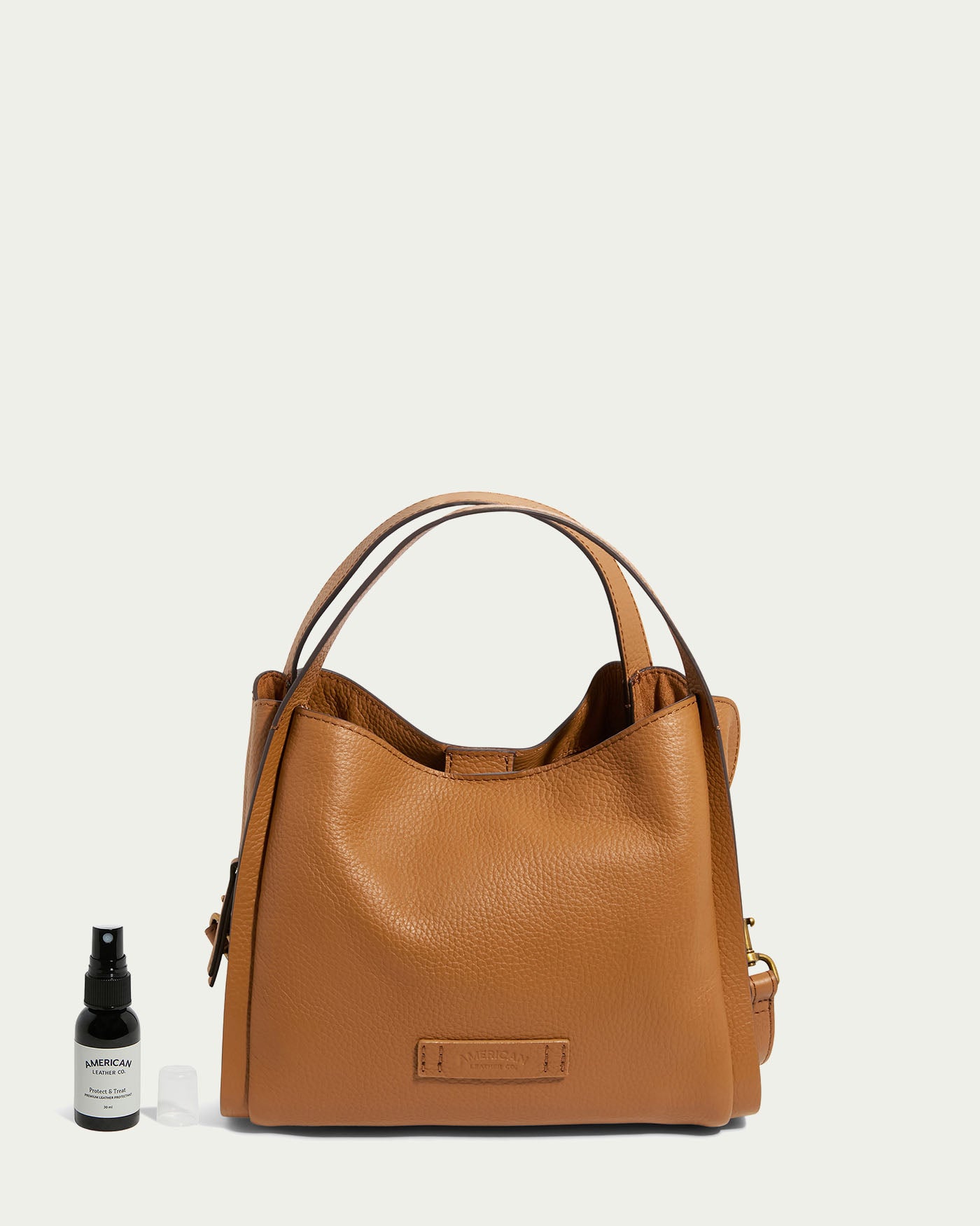 Auburn Triple Compartment Convertible Crossbody With Leather Spray