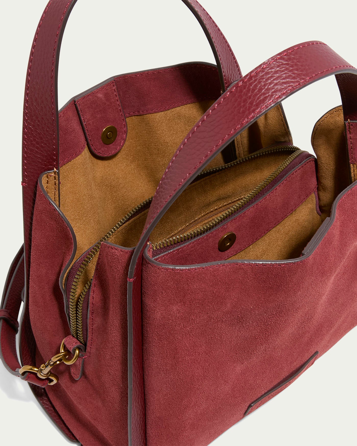 dark cherry suede