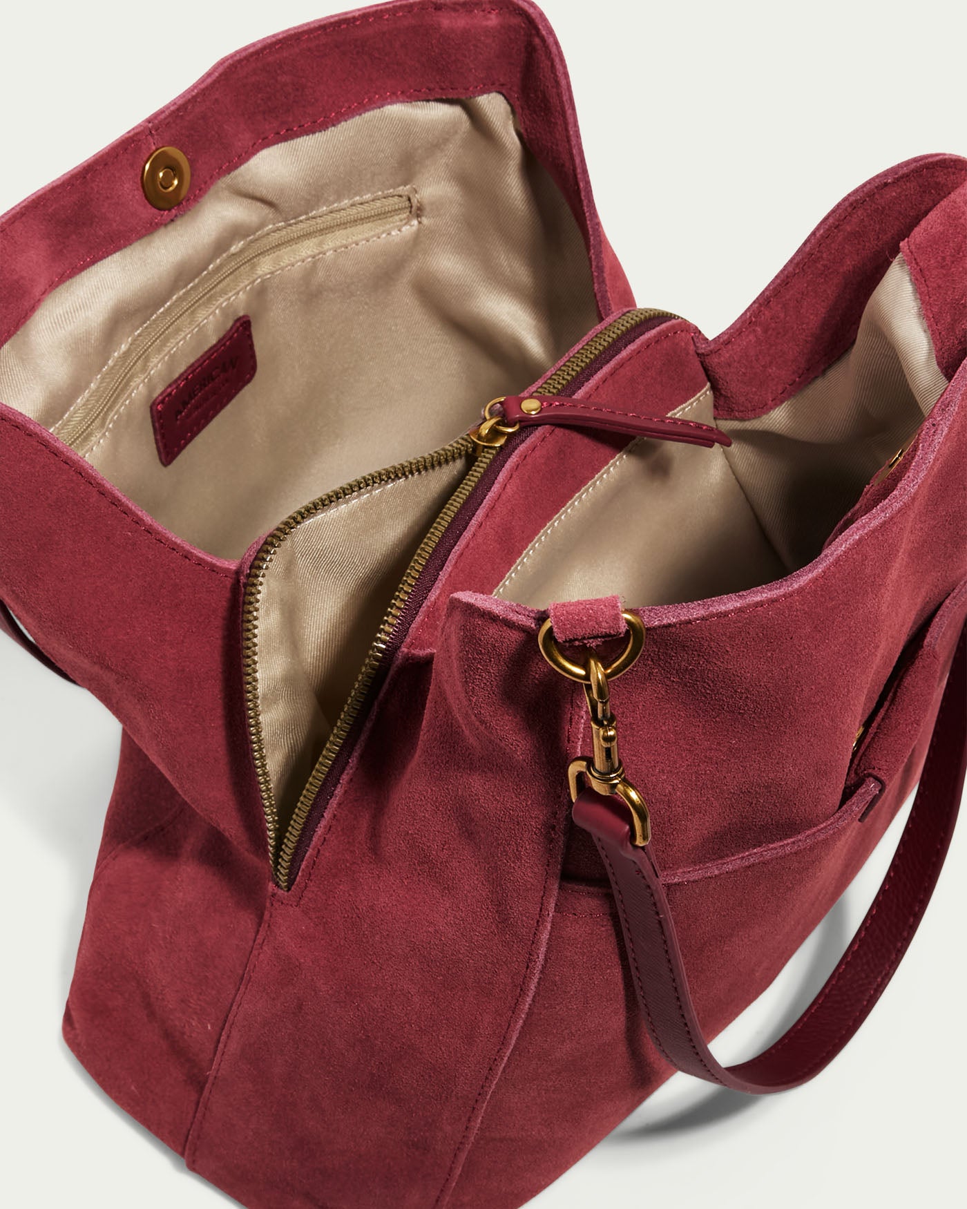 dark cherry suede