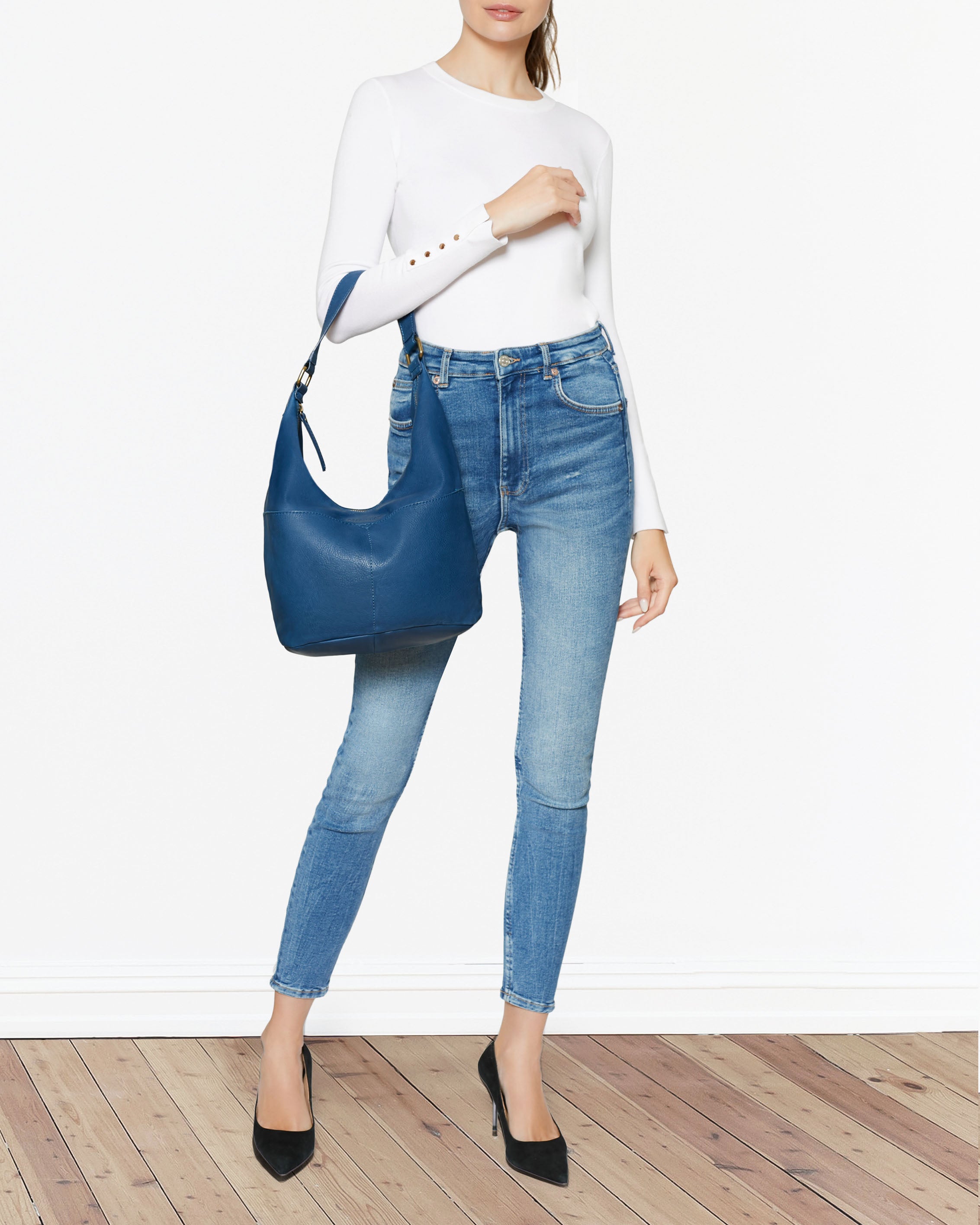 Hobo bag blue Clearance