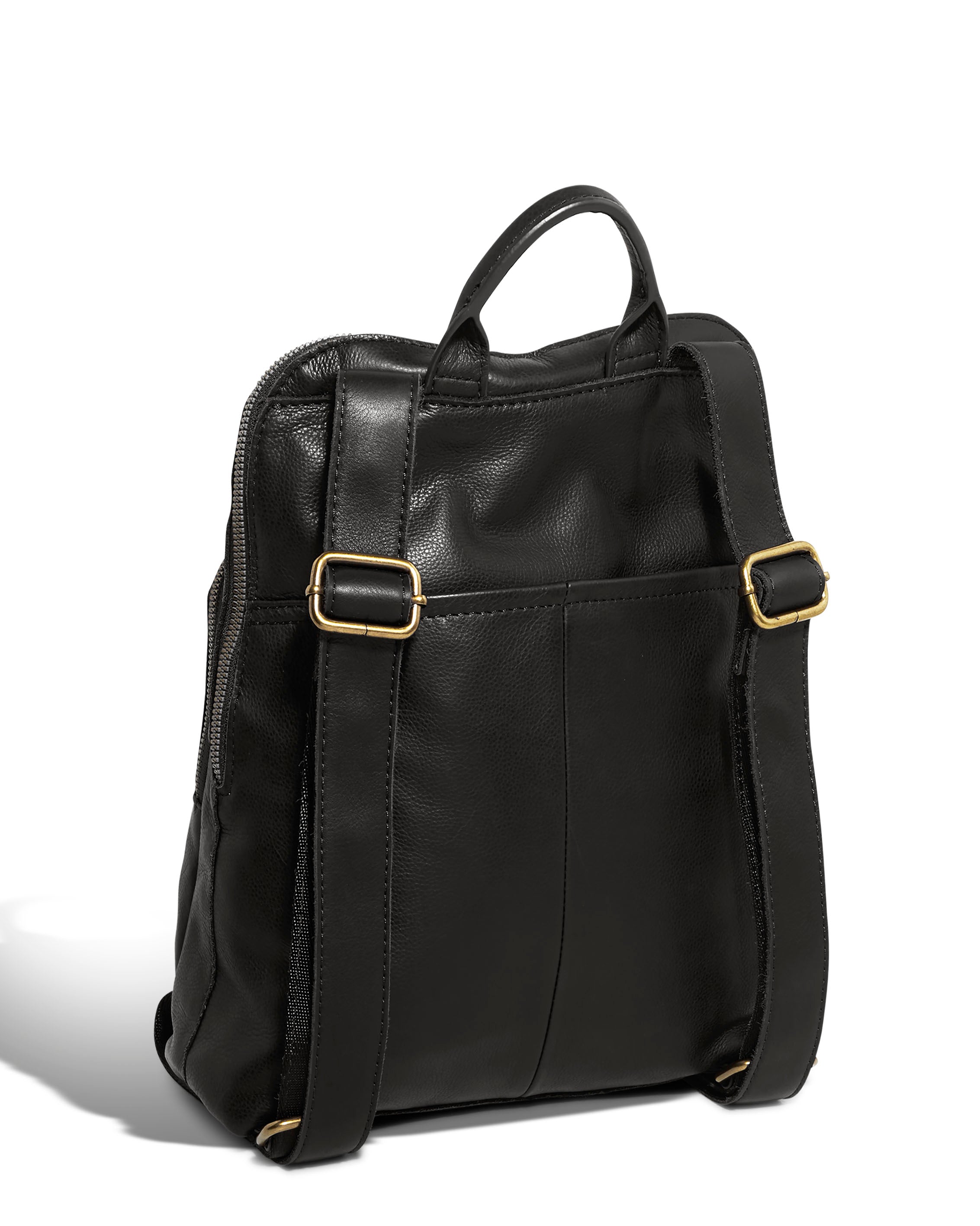 American Leather Co. Cleveland Leather Backpack ,Black