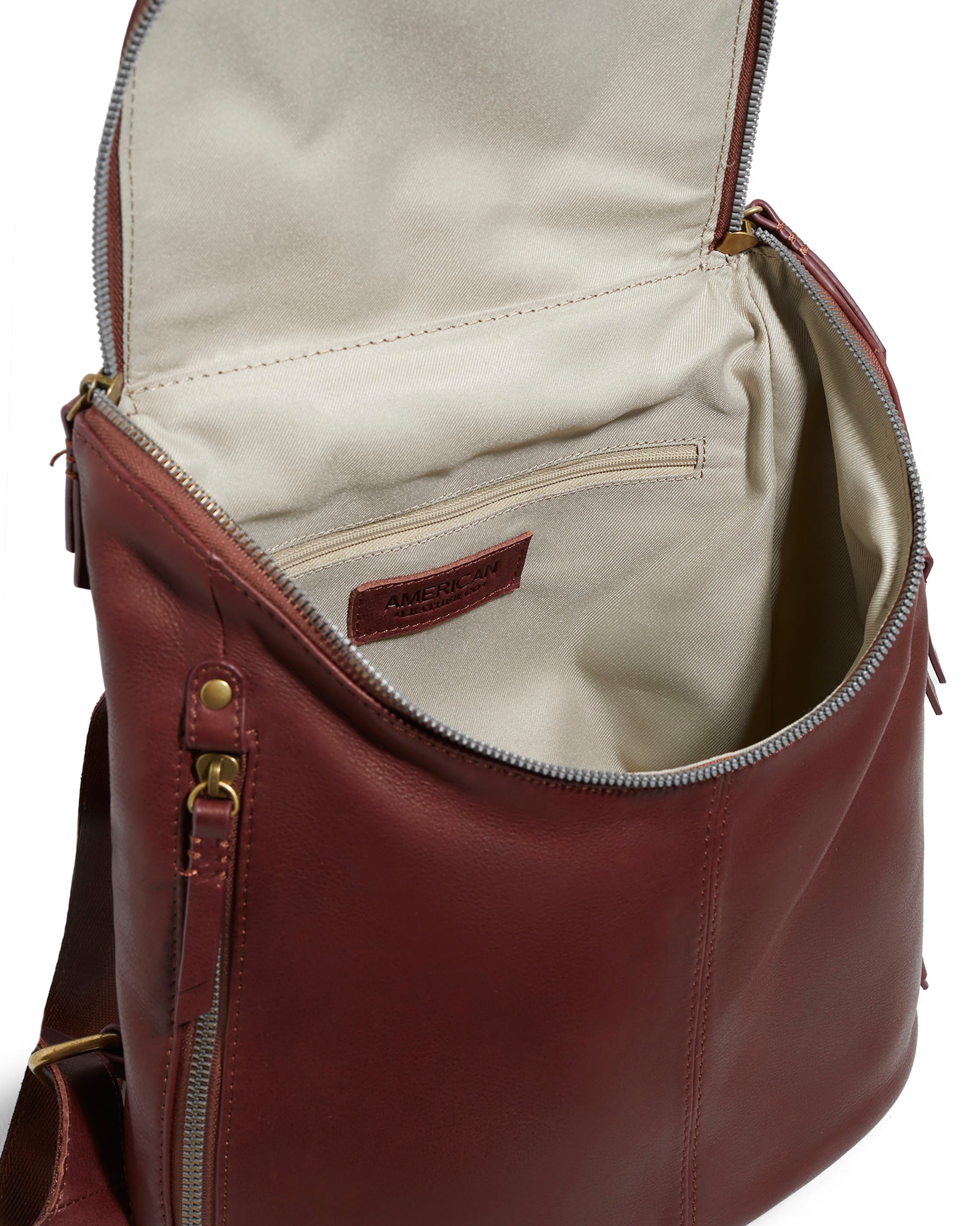 Zip around back clearance detail backpack