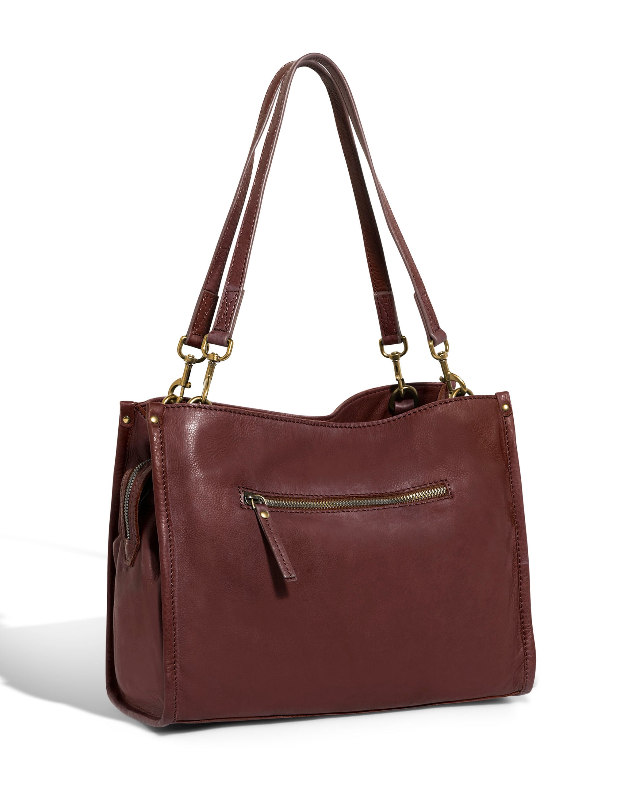 American Leather Co. Lenox Triple Entry Satchel Cordovan 