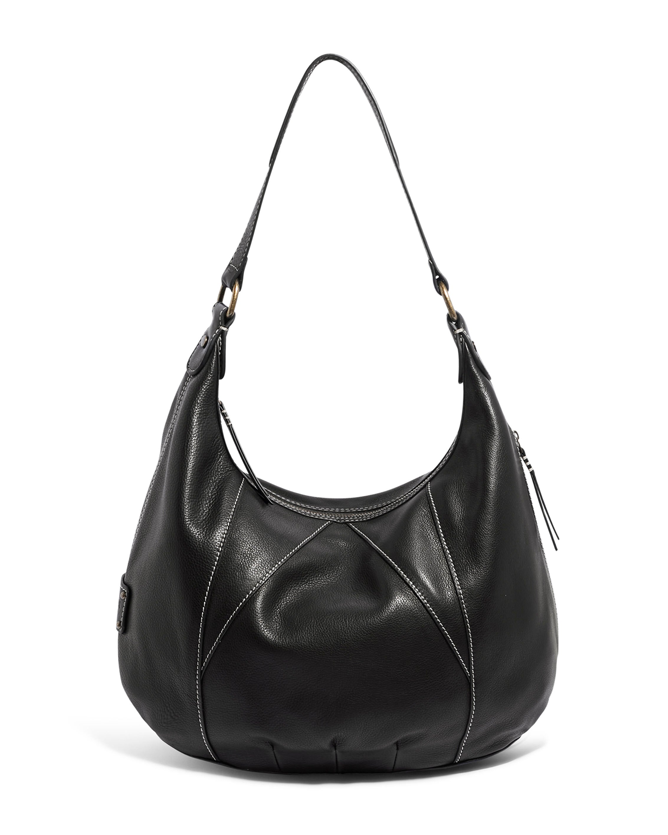 Vino Bucket Hobo in Black | American Leather Co.