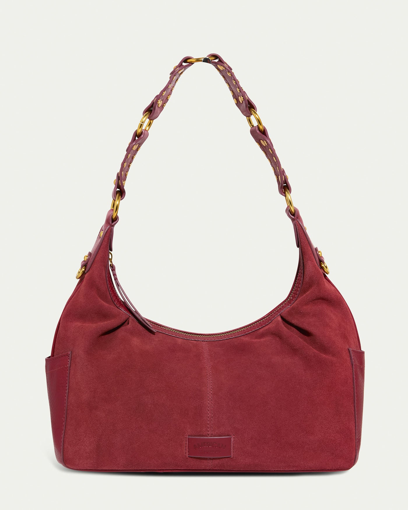dark cherry suede