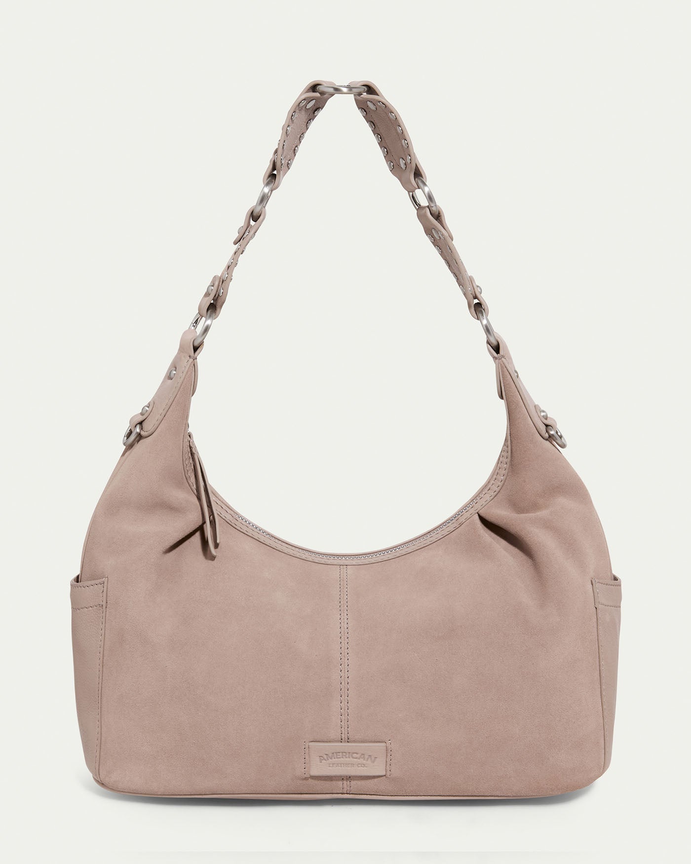 timeless taupe suede