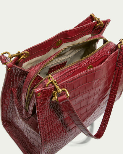 dark cherry italian croco