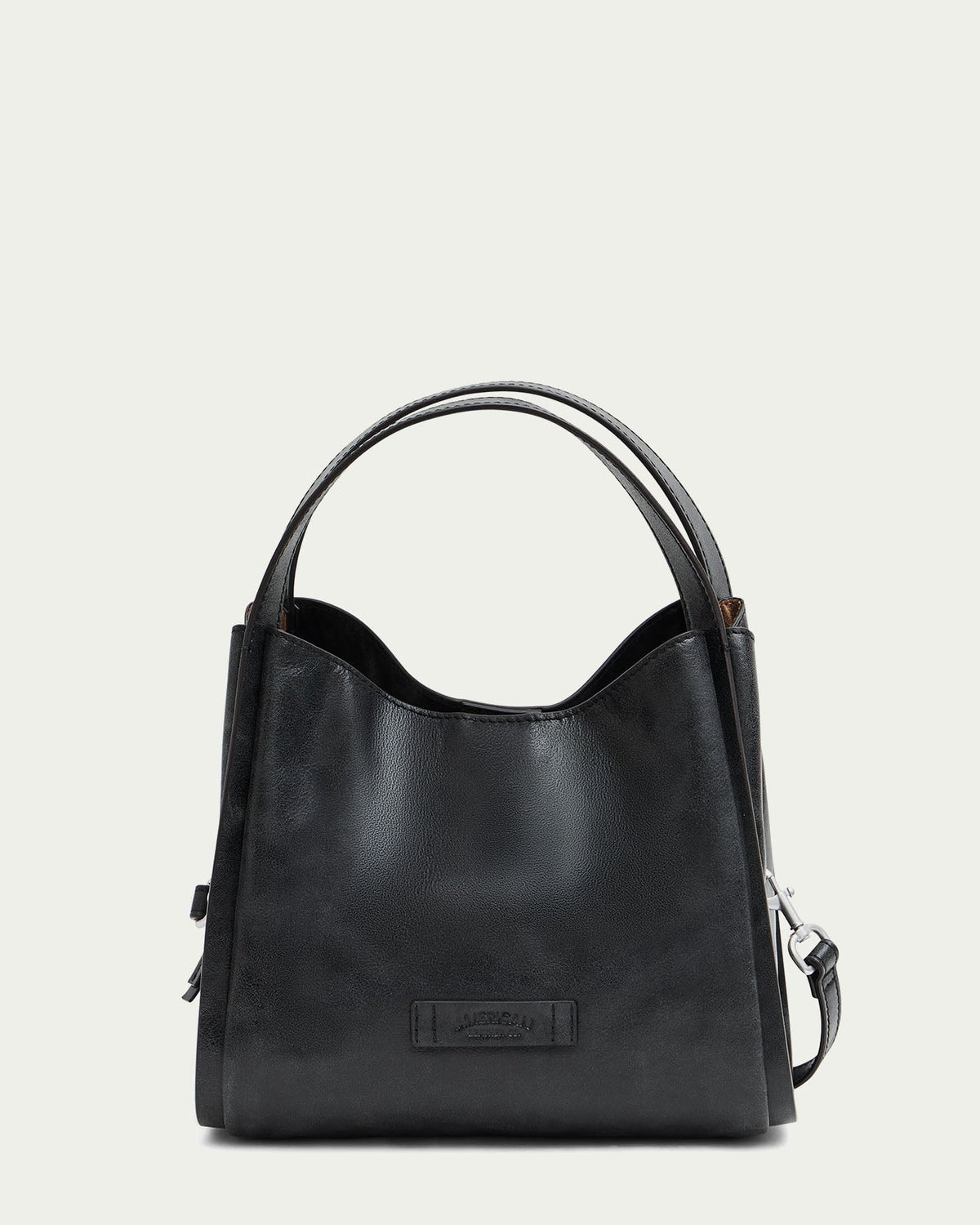 Black Bomber Leather