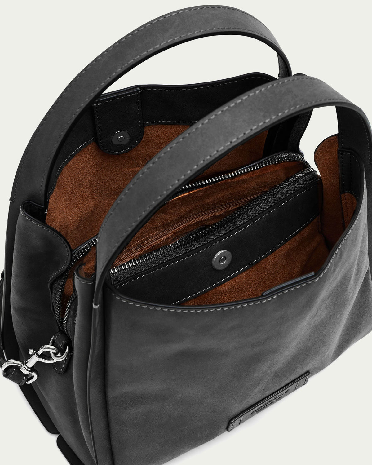Black Bomber Leather