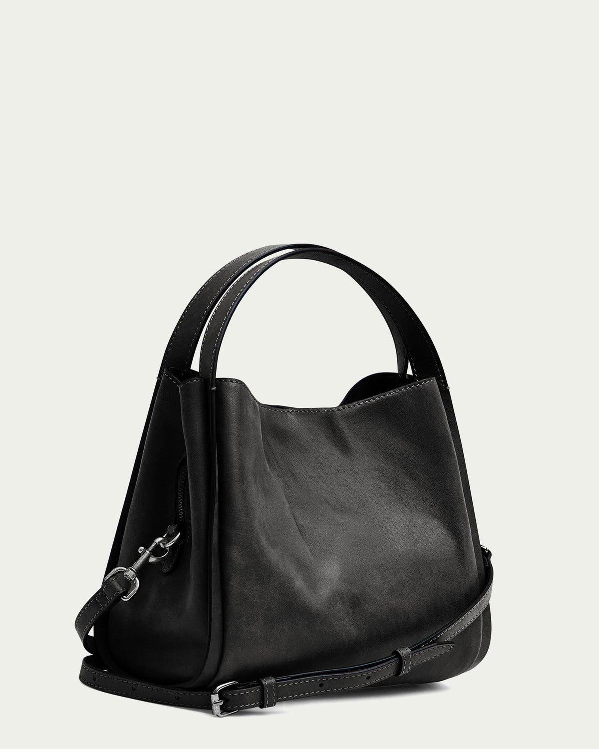 Black Bomber Leather