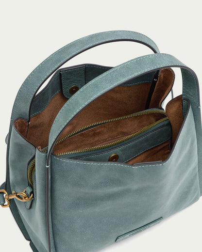 Sage Leaf Bomber Leather