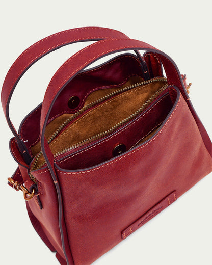 Claret Bomber Leather