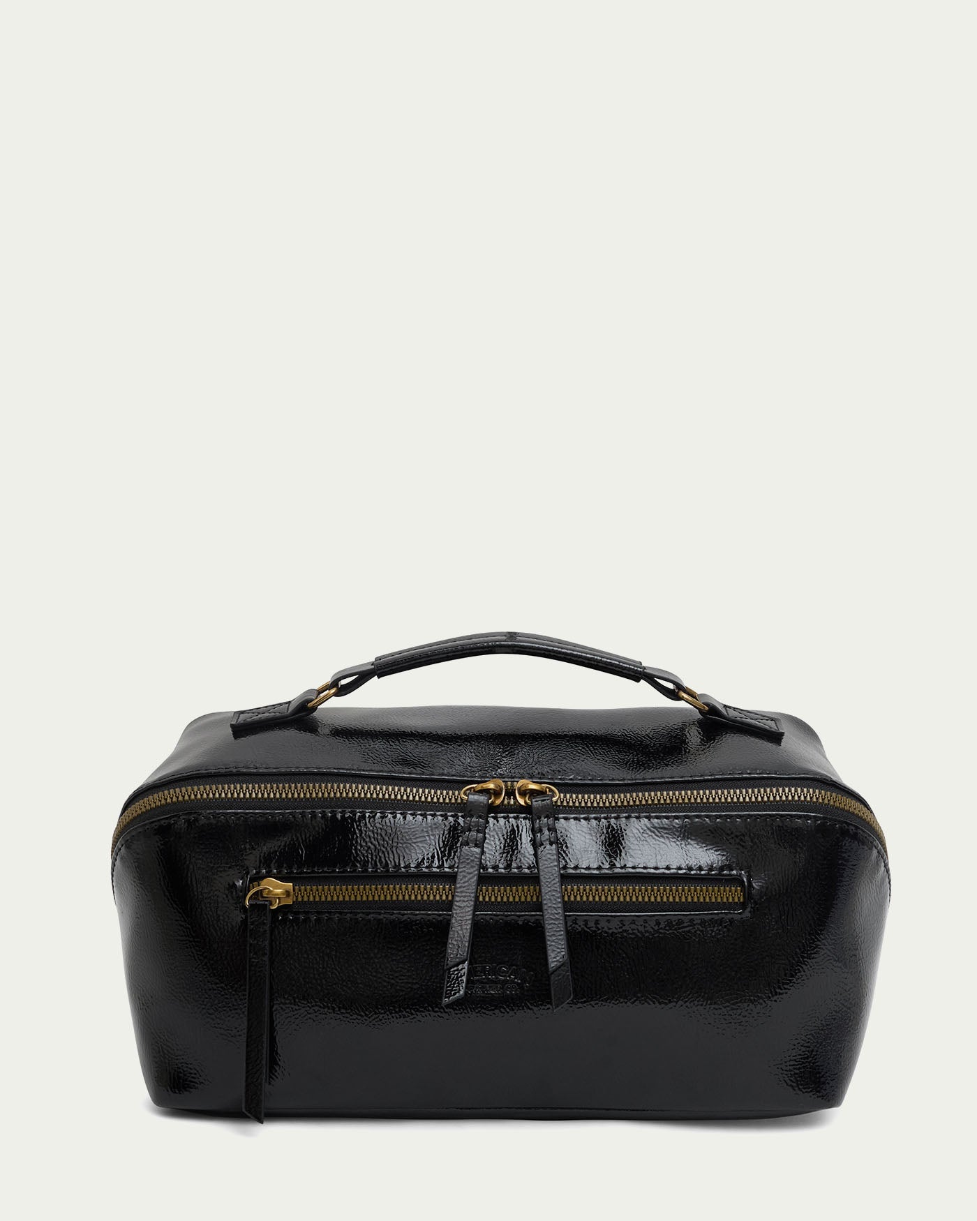 Black Crinkle Patent
