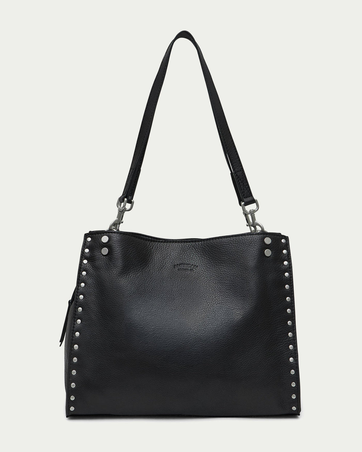 Black with Silver Studs