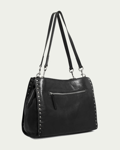 Black with Silver Studs