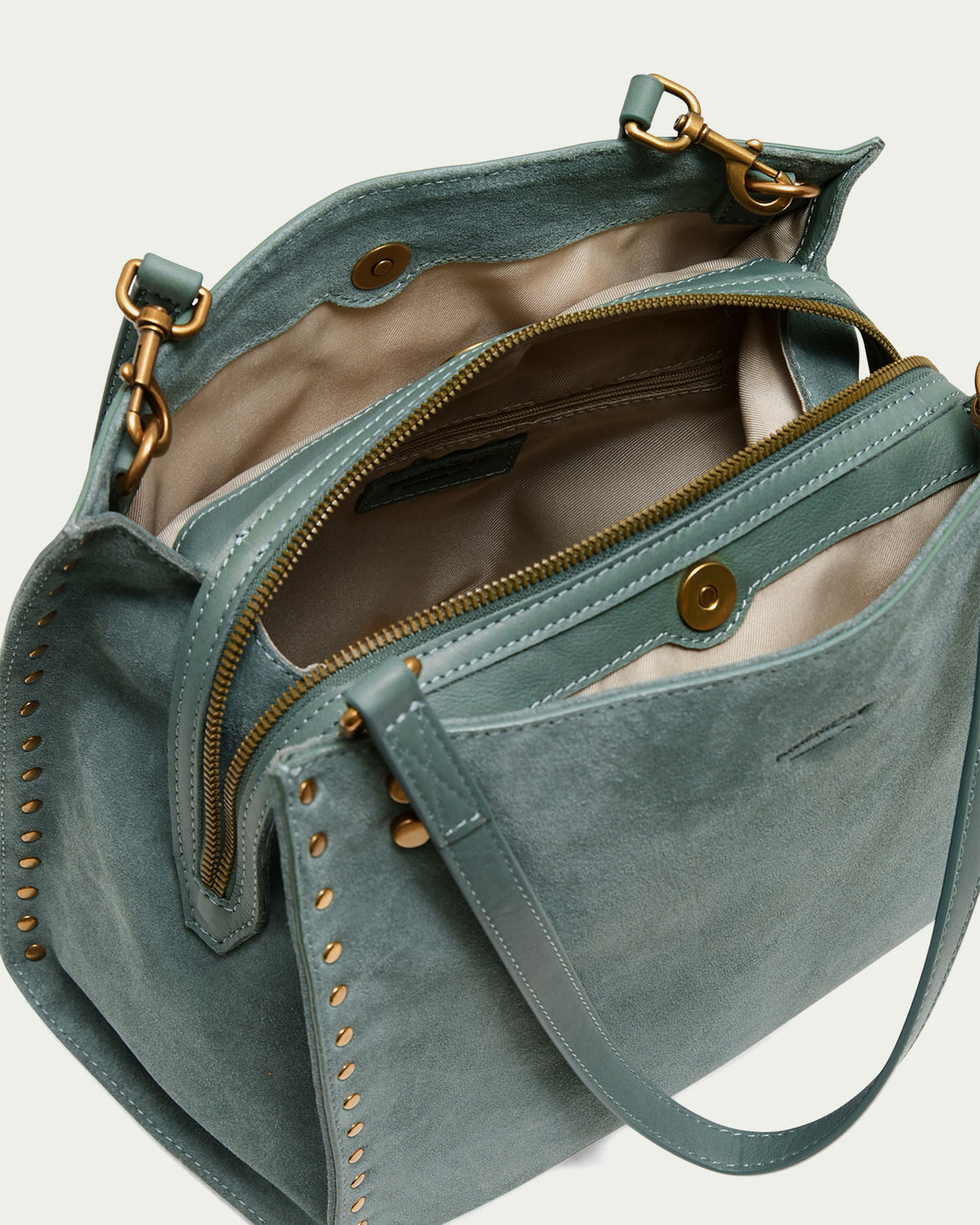Sage leaf suede