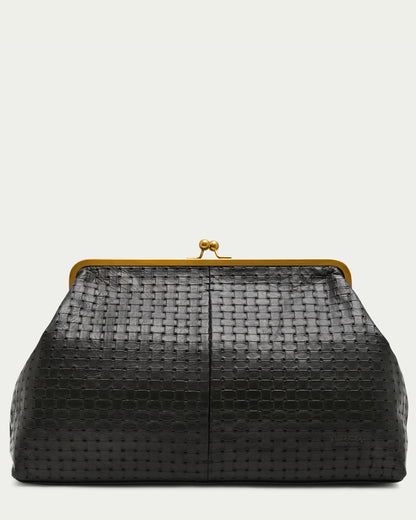 Black Embossed Weave