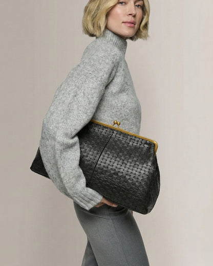 Black Embossed Weave