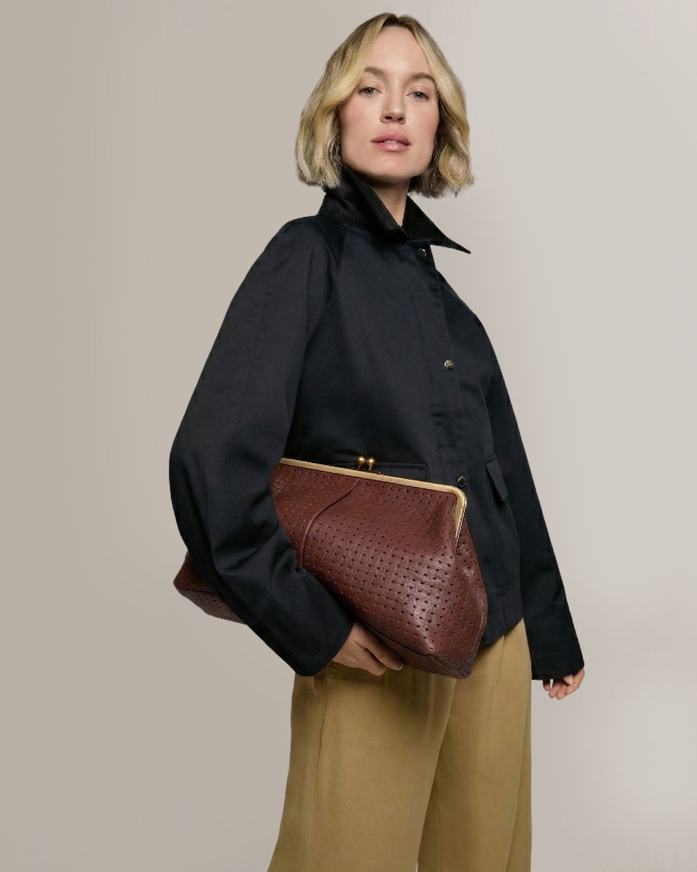 Brandy Embossed Weave