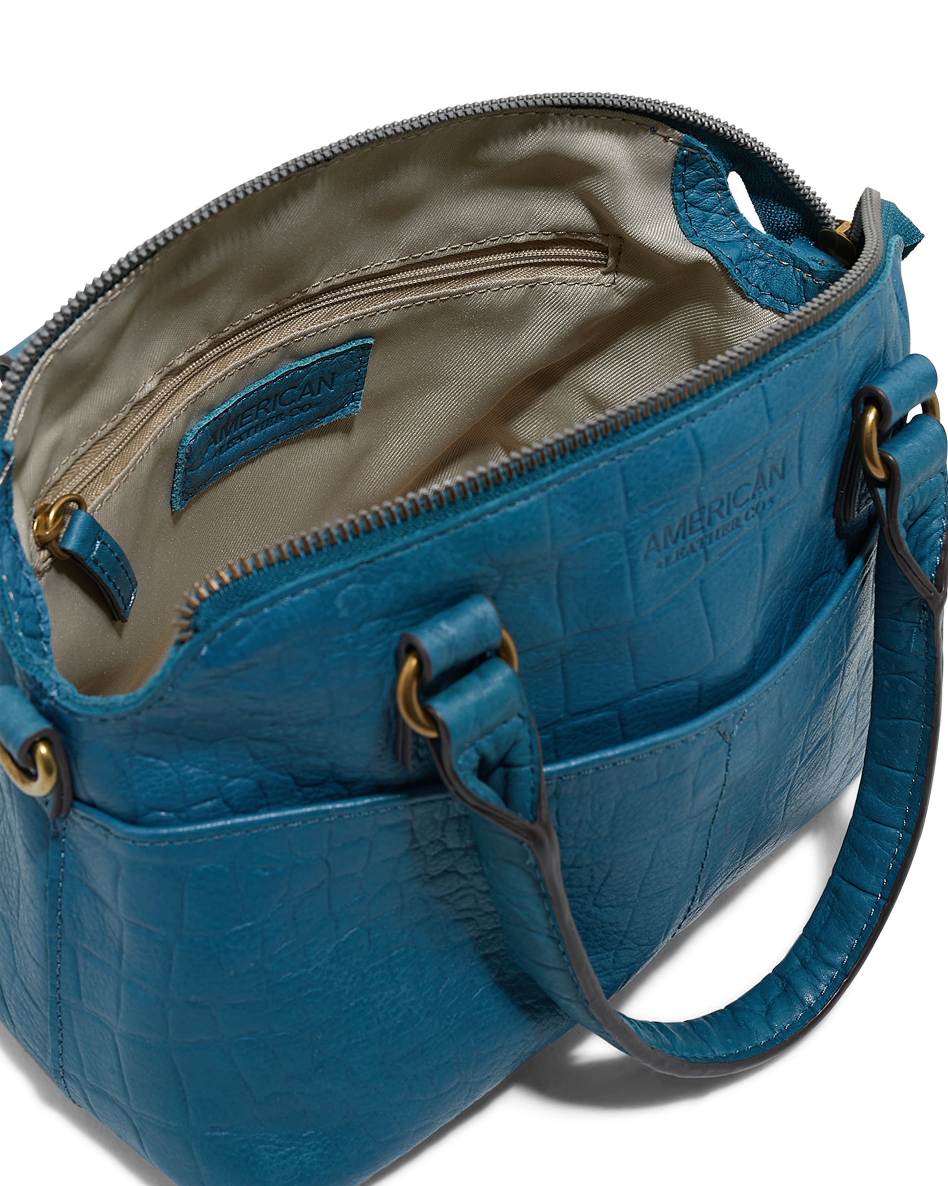 deep turquoise croco