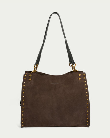 Lenox Studded Triple Entry Satchel