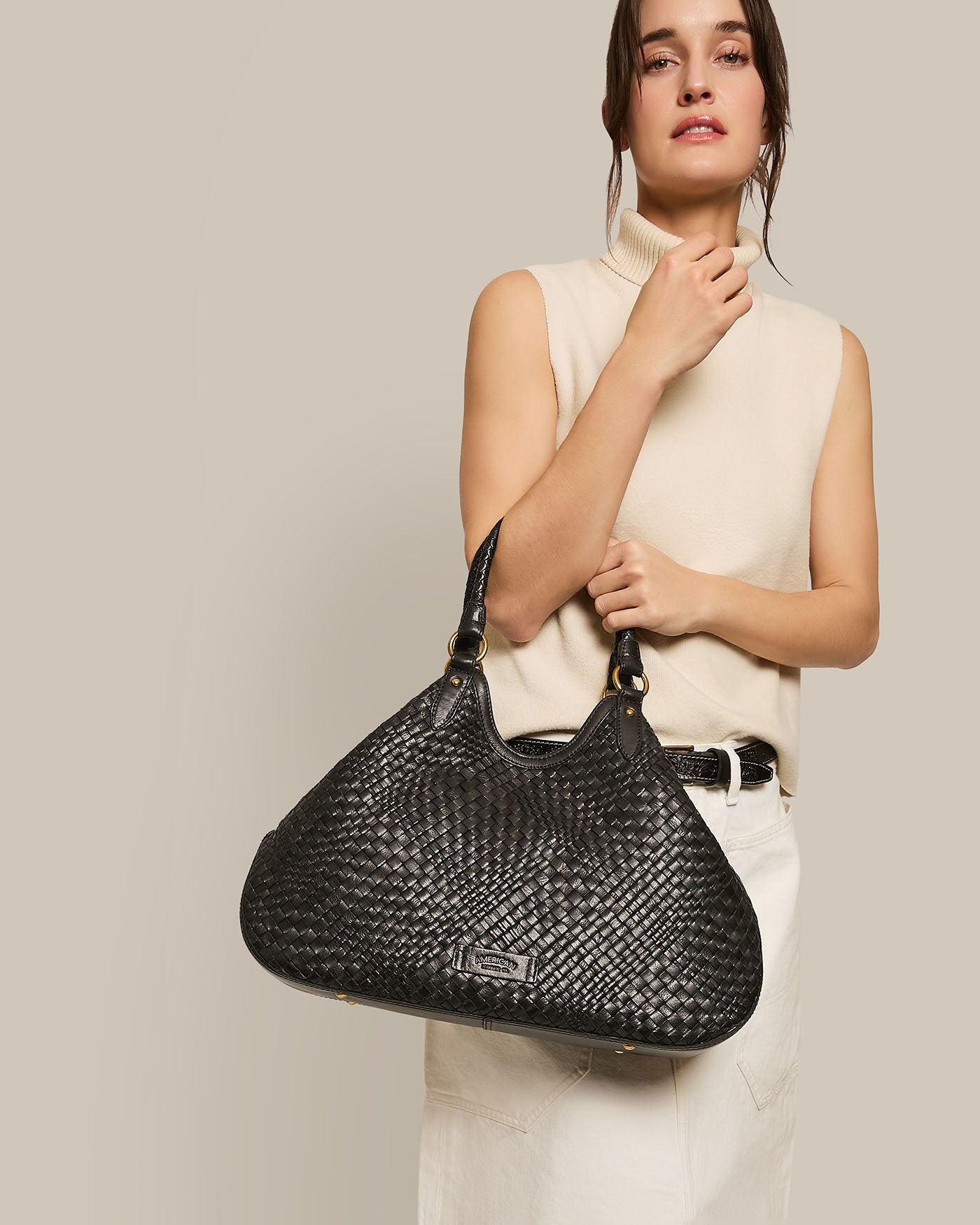 Black woven