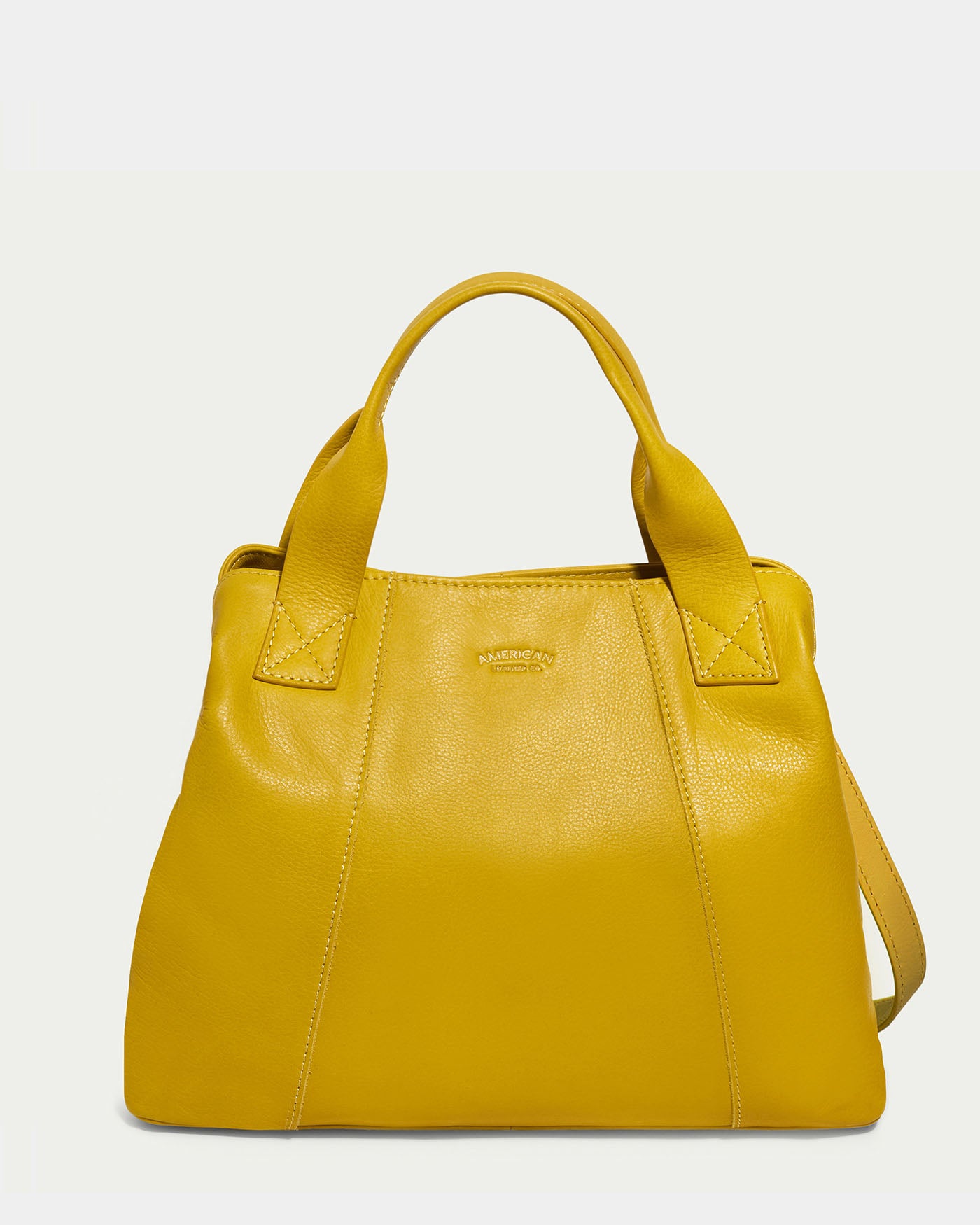 American Leather Co. Ada Triple Entry Satchel Cashew