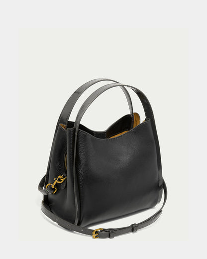 black patent trim