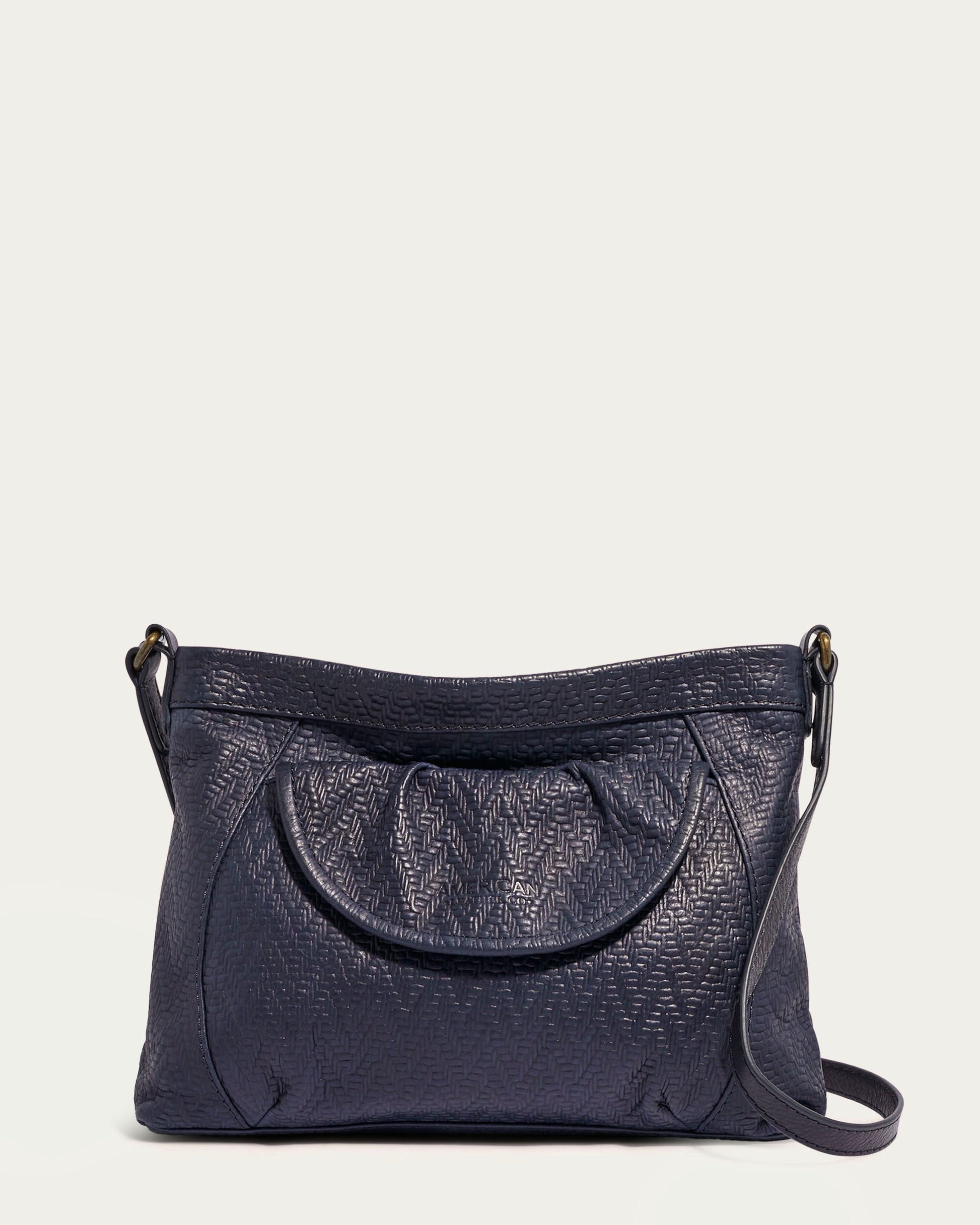 Navy Weave Embossed