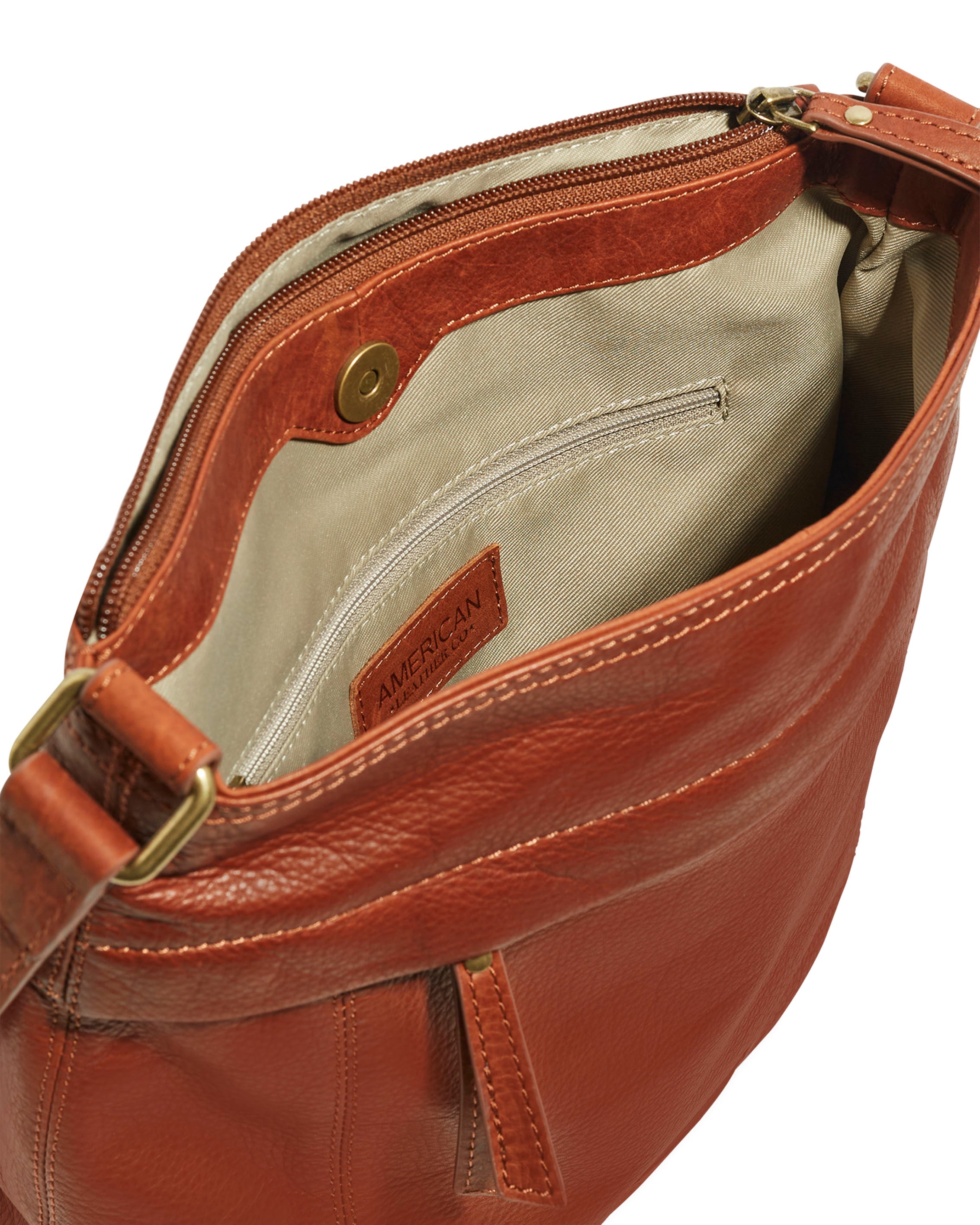 American Leather Co. Orrin Double Zip Crossbody