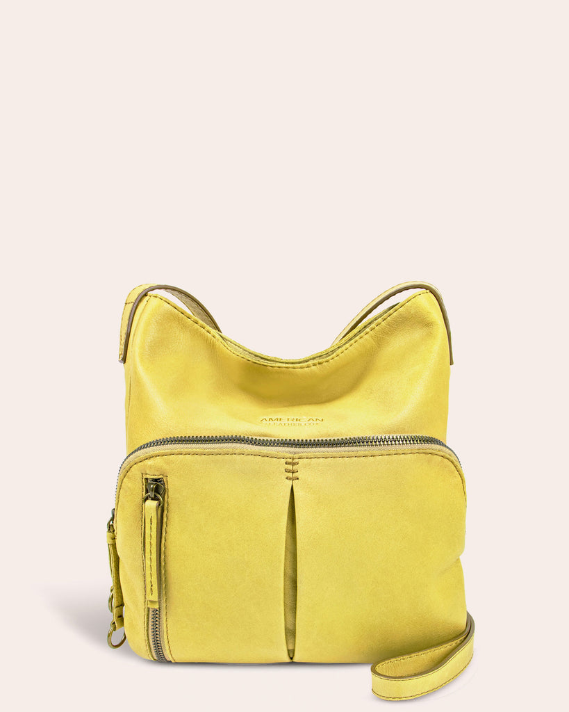 Albany Crossbody - pale yellow front