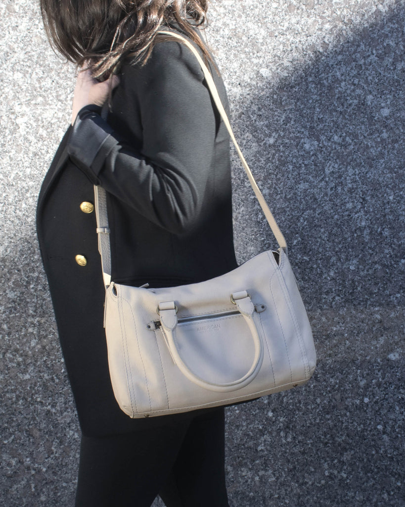 Berryville Satchel Cafe Latte - lifestyle