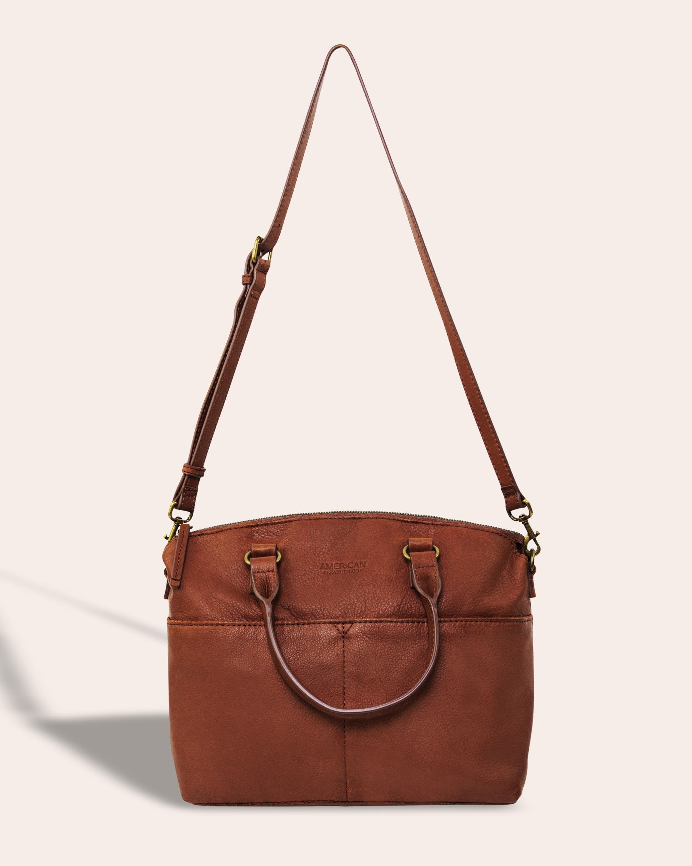 Princess street dome satchel leather crossbody bag Coach Brown in