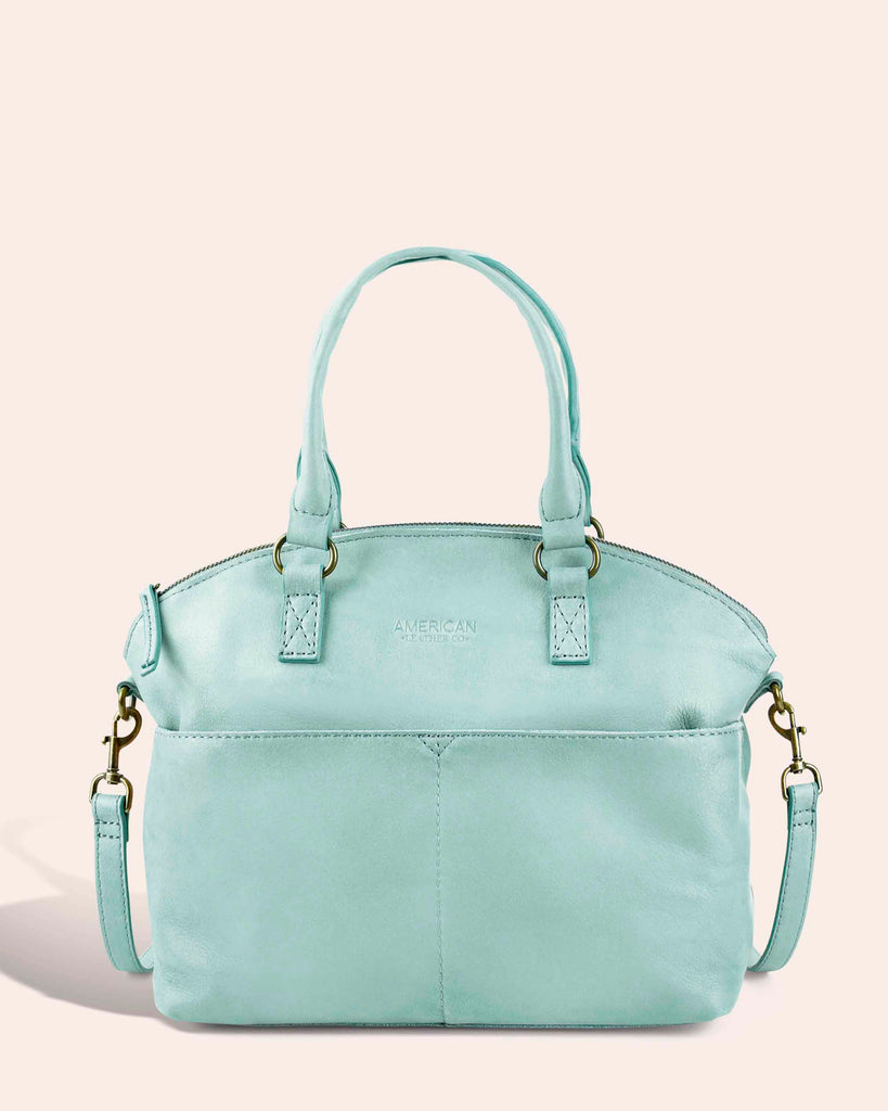 Carrie Dome Satchel Morning Mist - Front