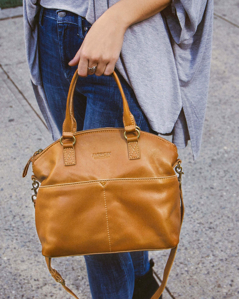 Carrie Dome Satchel - terracotta lifestyle